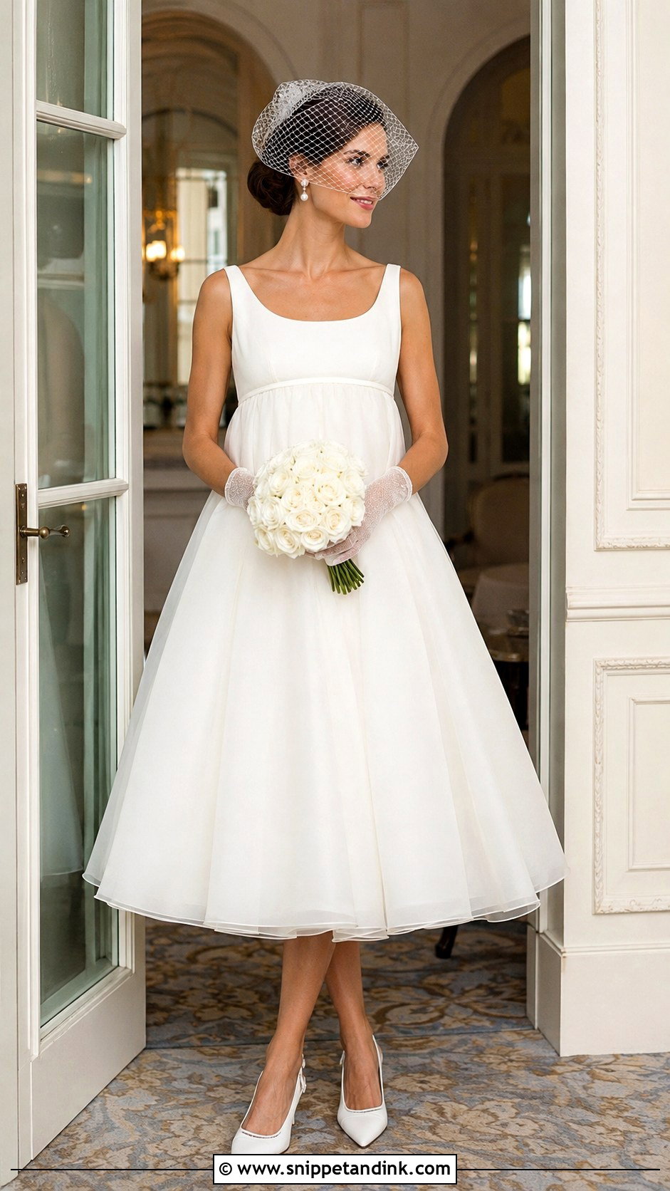 Tea Length Baby Doll Wedding Dress - Snippet and Ink - 20 Baby Doll Wedding Dress Ideas