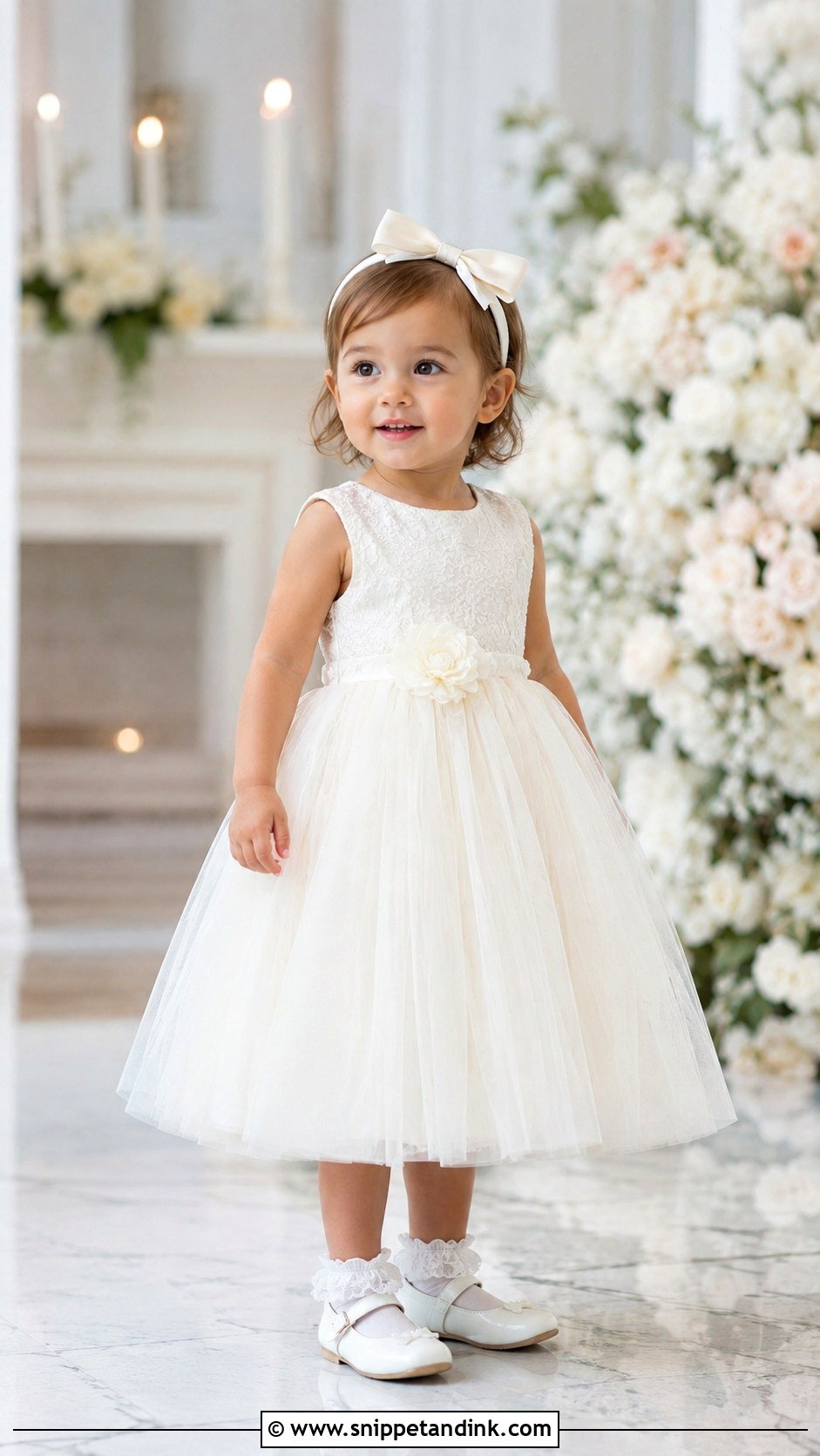 Tea Length Baby Girl Wedding Dress - Snippet and Ink - 25 Baby Girl Dresses for Wedding