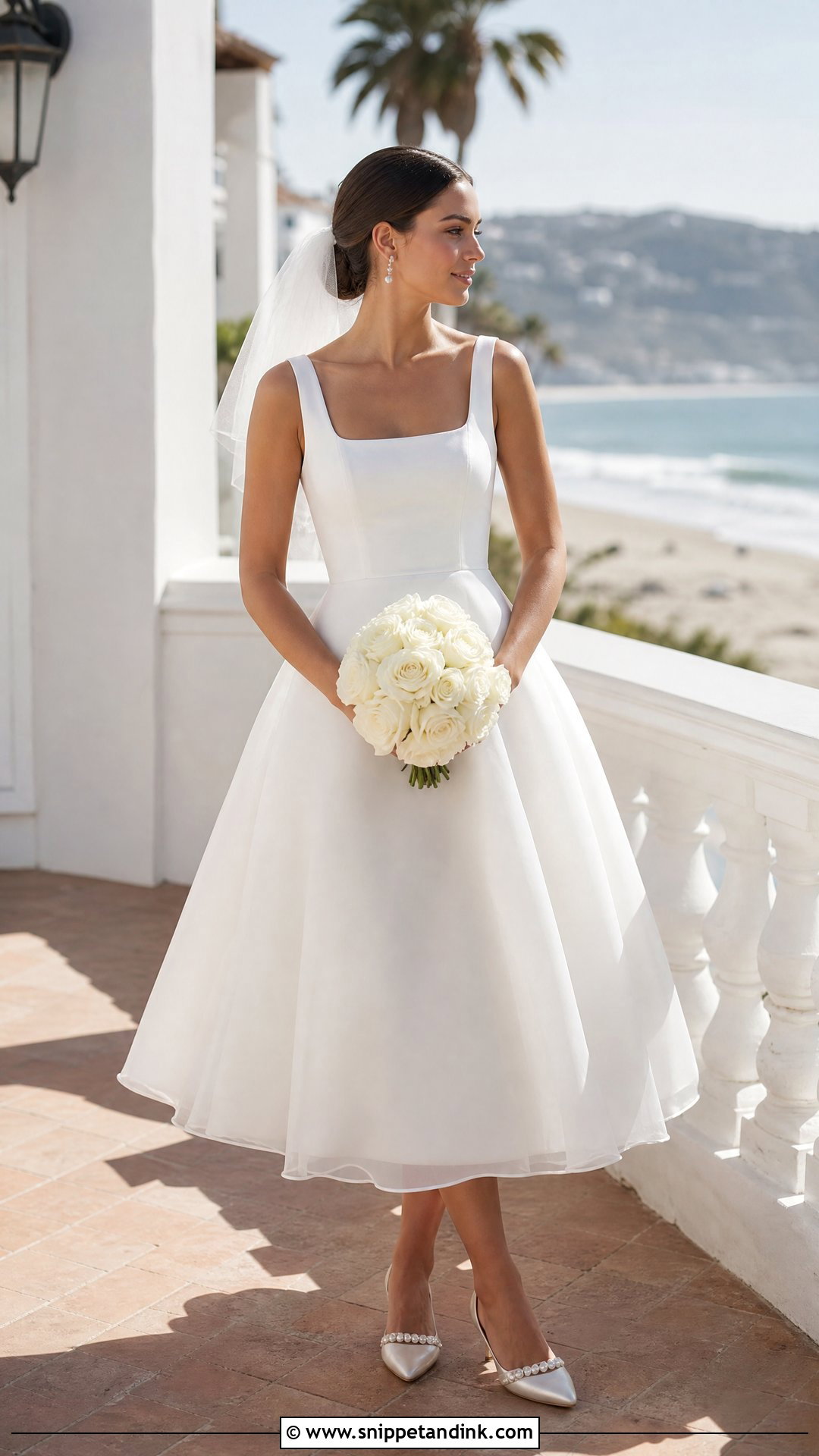 Tea Length Beach Wedding Dress - Snippet and Ink - 20 Summer Wedding Dress Beach Ideas