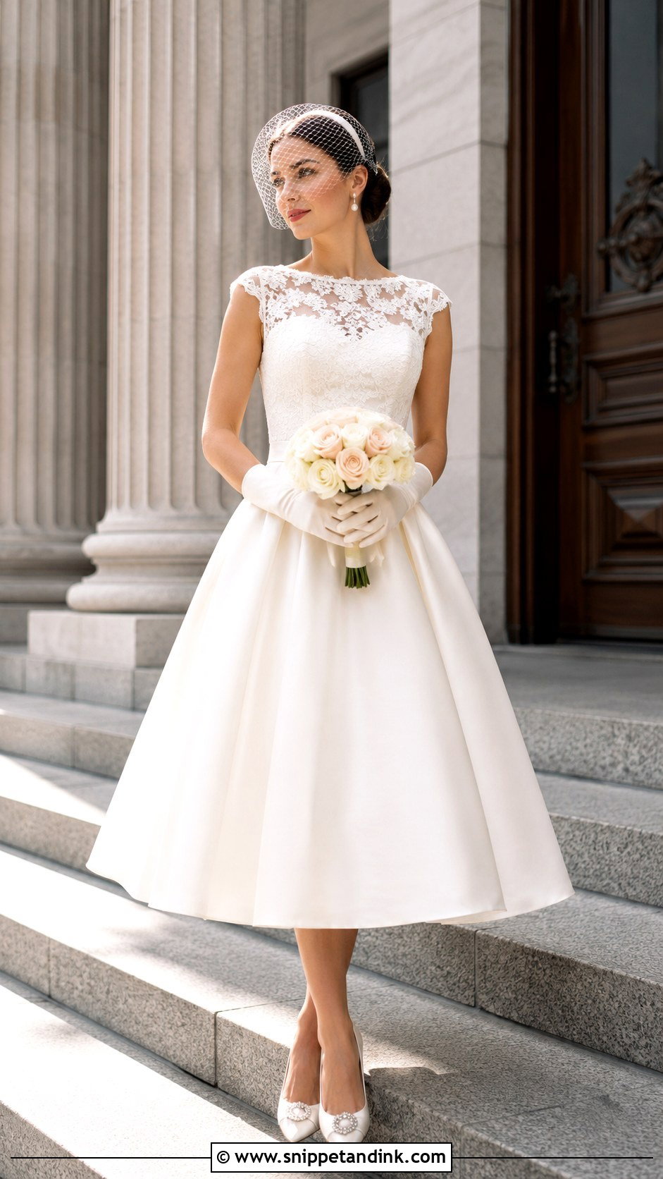 Tea Length Blair Wedding Dress - Snippet and Ink - 20 Blair Wedding Dress Ideas