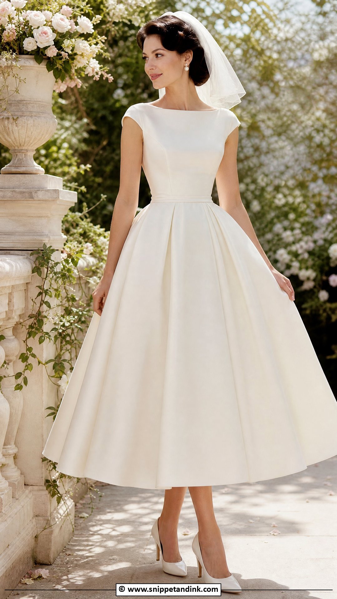 Tea Length Bridal Dress - Snippet and Ink - 35 Bridal Dress Ideas