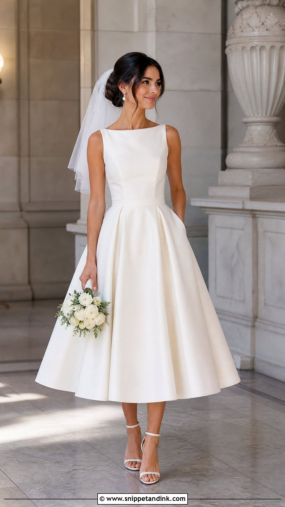 Tea Length Bridal Dress - Snippet and Ink - 30 Bridal Dress Design Ideas