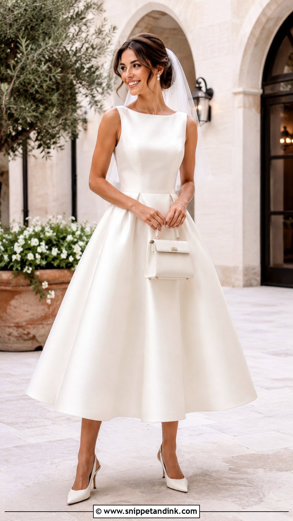 Tea Length Bridal Dress - Snippet and Ink - 20 Bridal Dress Styles