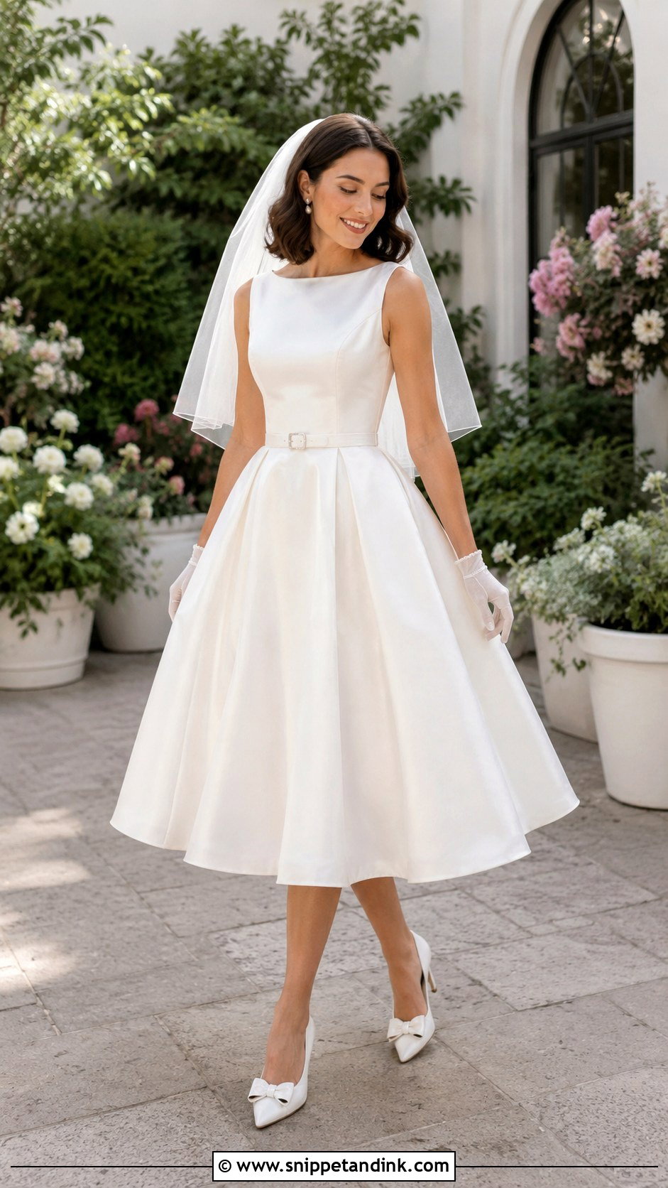 Tea Length Bridal Dress - Snippet and Ink - 20 Chic Bridal Dress Ideas