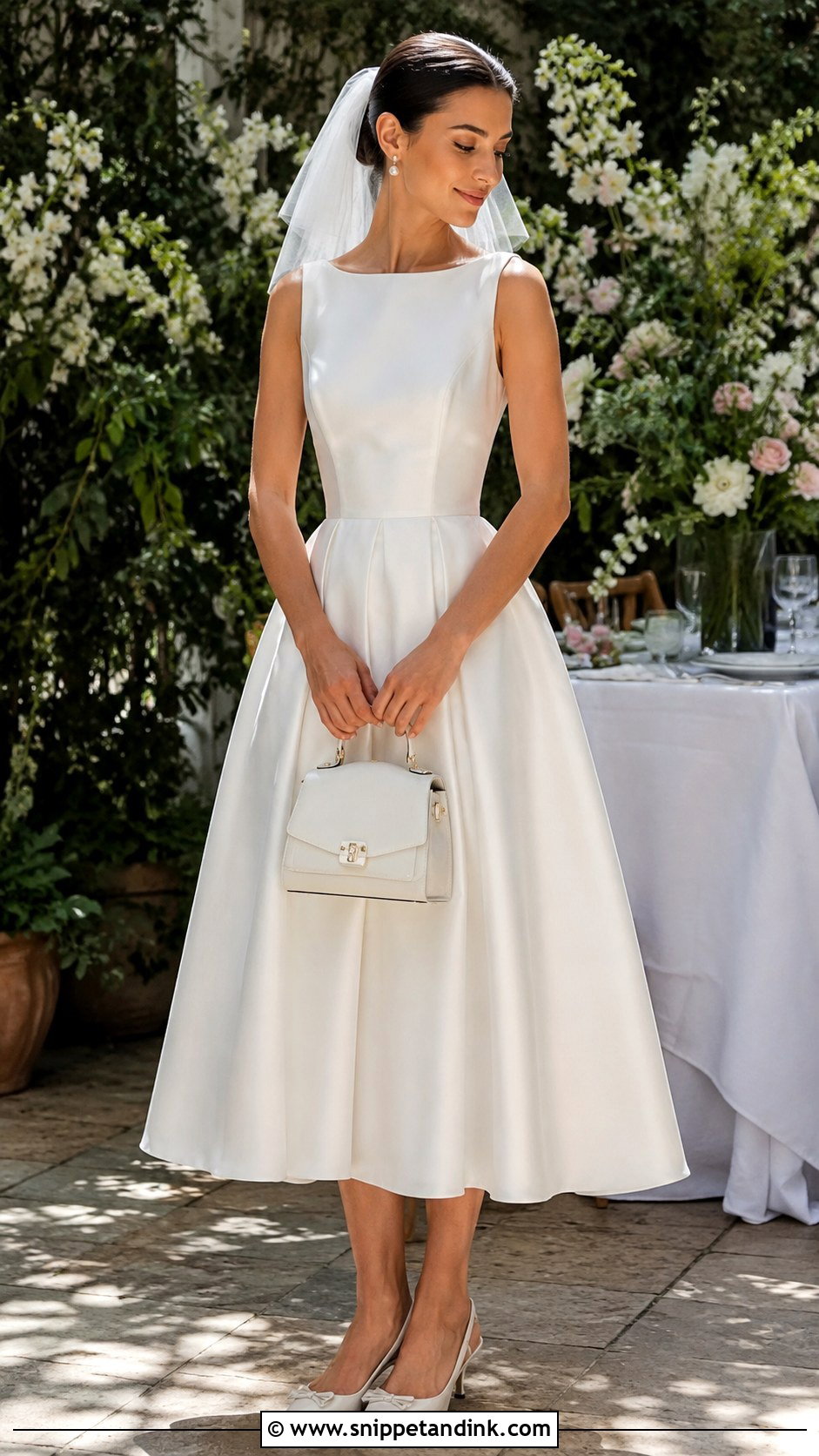 Tea Length Bridal Dress - Snippet and Ink - 20 Contemporary Bridal Ideas
