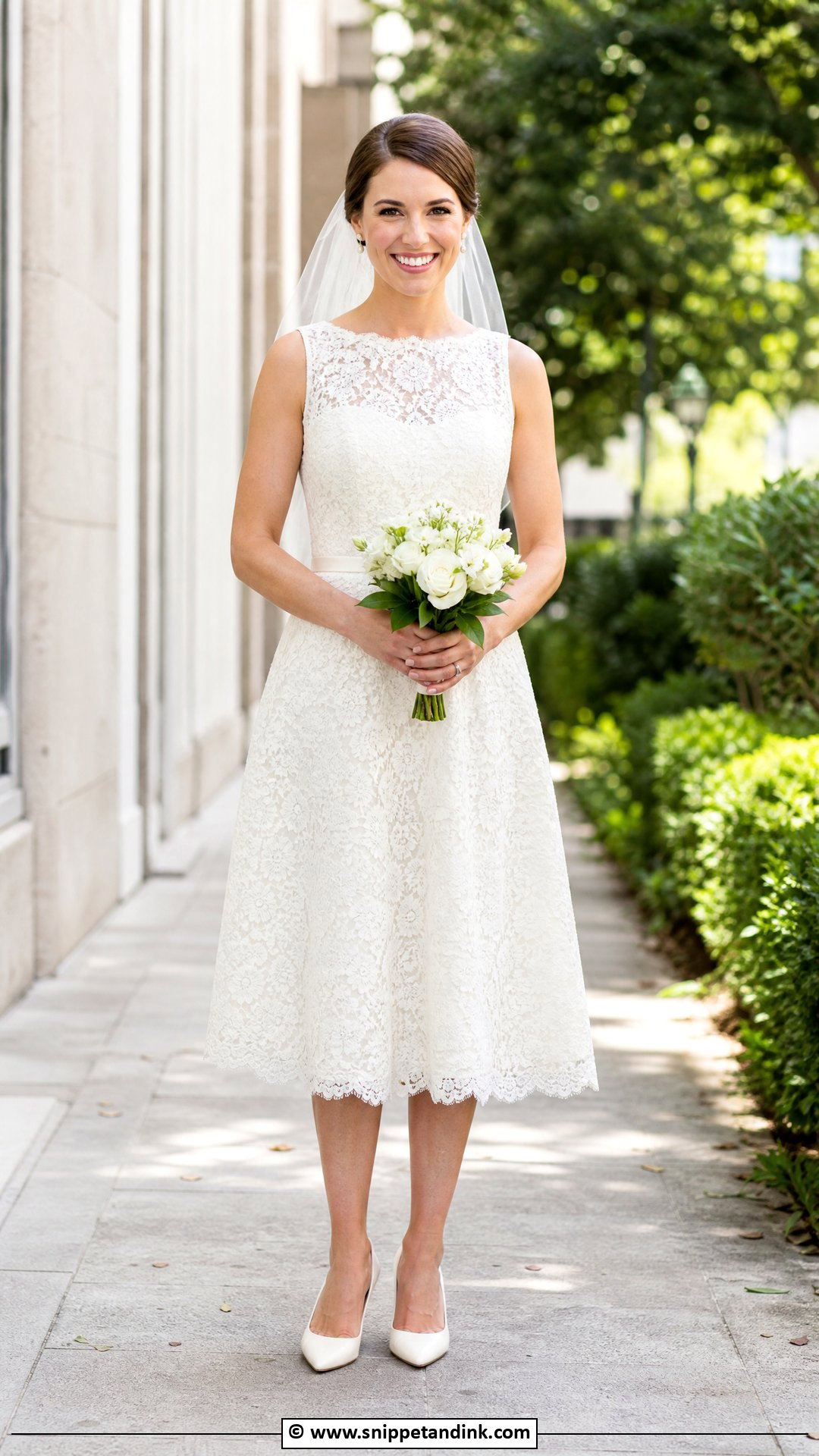 Tea Length Bridal Dress - Snippet and Ink - 35 Latest Bridal Dresses