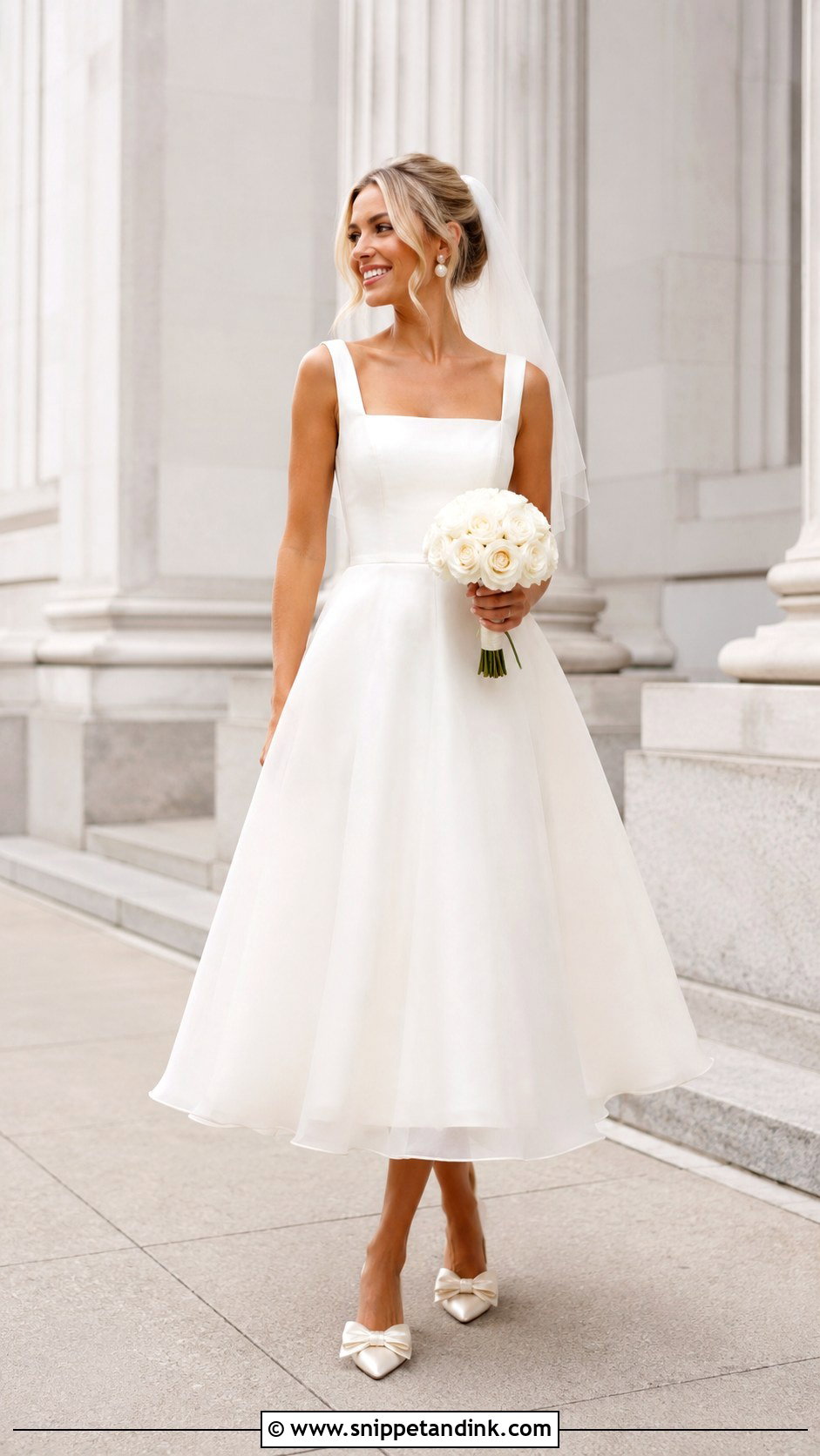 Tea Length Bridal Dress - Snippet and Ink - 20 New Bridal Dress Designs