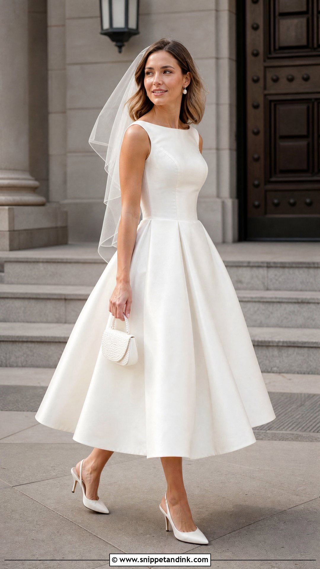 Tea Length Bridal Dress - Snippet and Ink - 20 Modern Bridal Dress Ideas