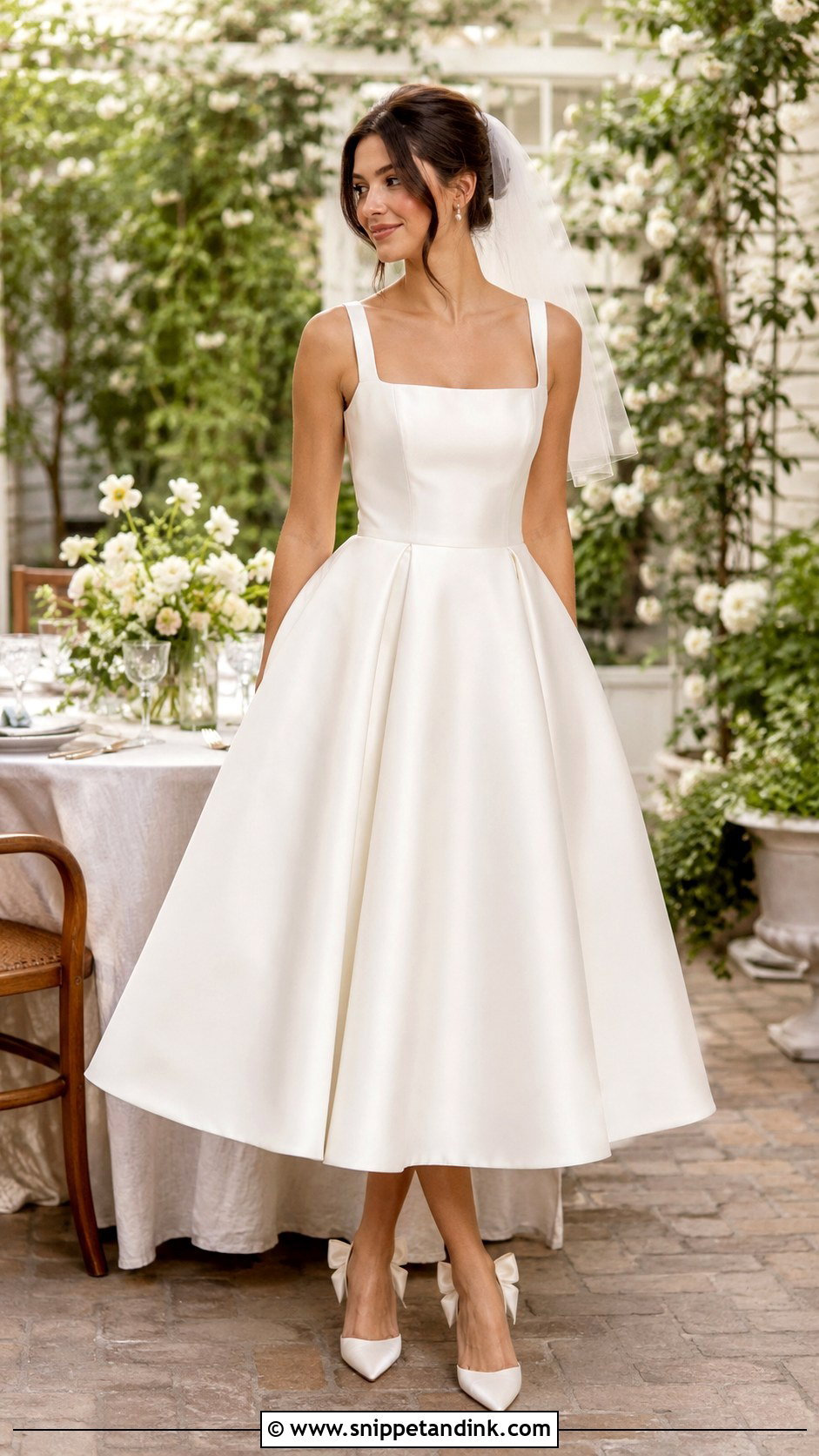 Tea Length Bridal Dress - Snippet and Ink - 25 Bridal Dresses 2025