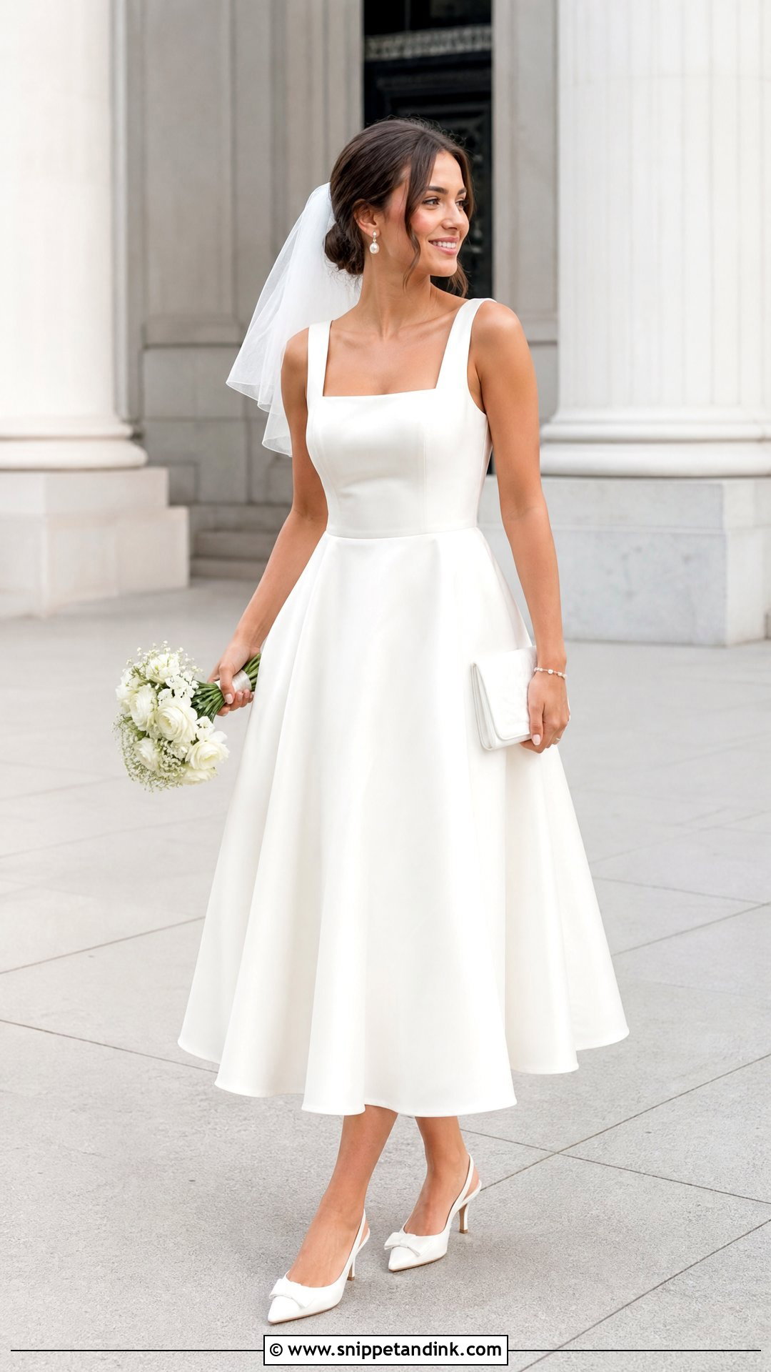 Tea Length Bridal Dress - Snippet and Ink - 25 Bridal Dresses Simple Elegant