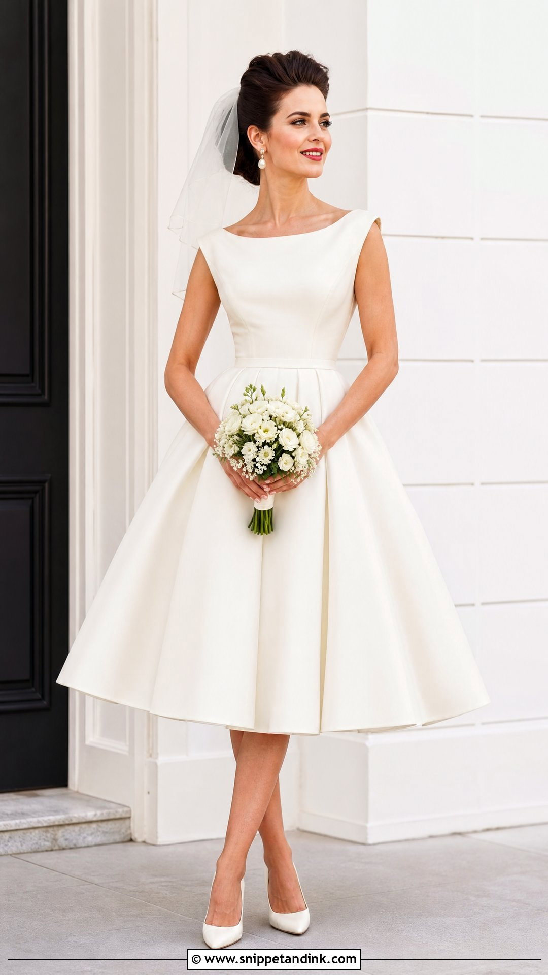 Tea Length Bridal Frock - Snippet and Ink - 25 Bridal Frock Ideas