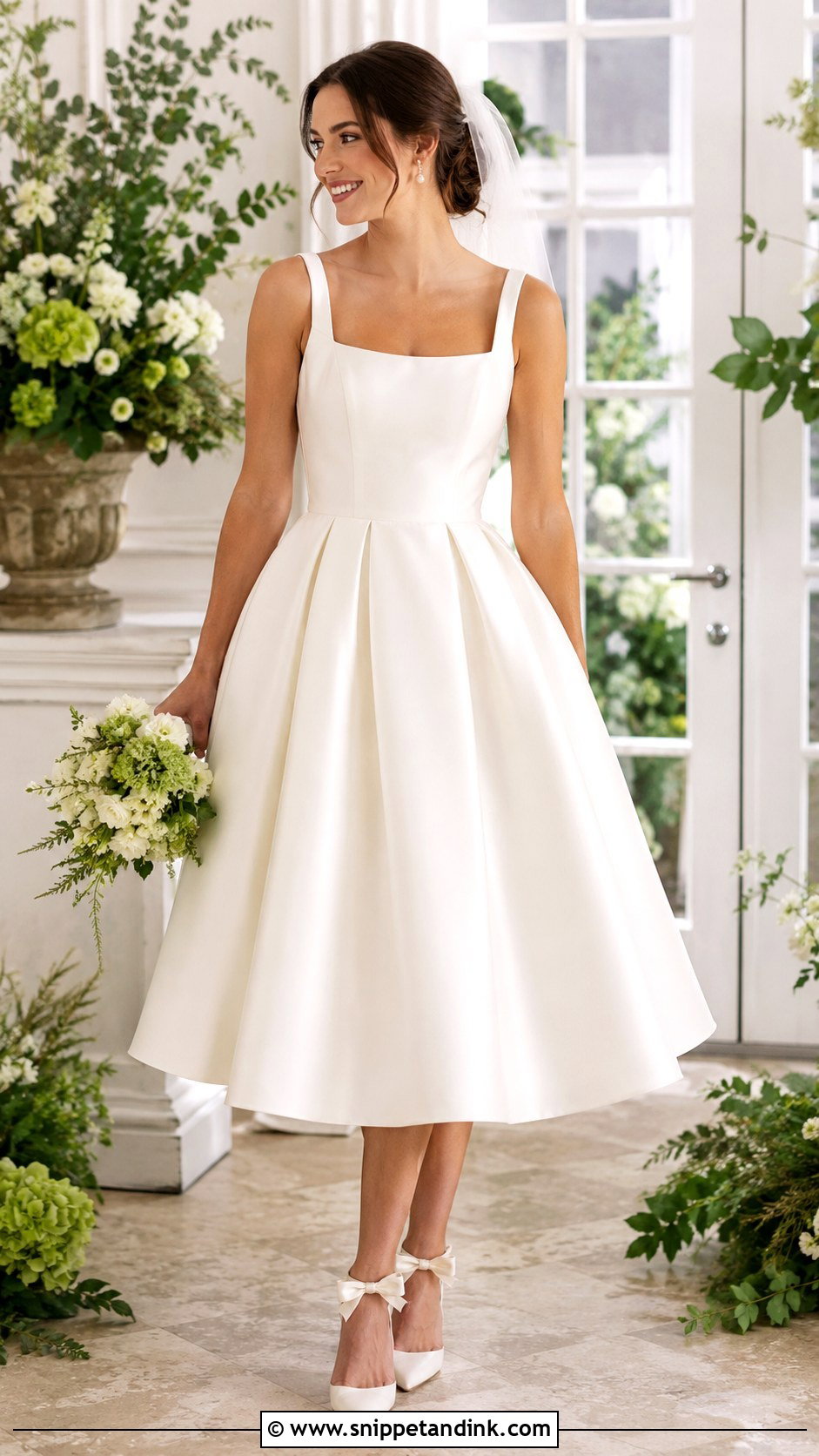 Tea Length Bridal Gown - Snippet and Ink - 25 Bridal Gown Styles