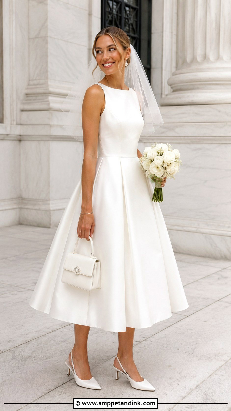 Tea Length Bridal Gown - Snippet and Ink - 20 2025 Bridal Gowns