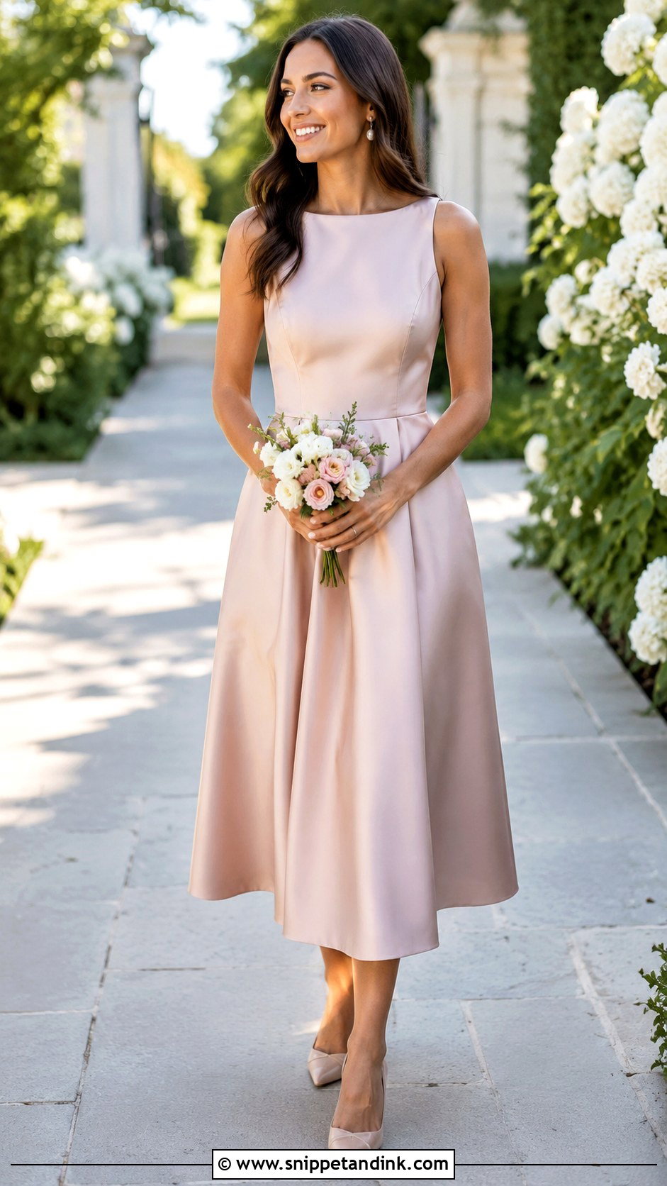 Tea Length Bridal Party Dress - Snippet and Ink - 25 Bridal Party Dress Ideas