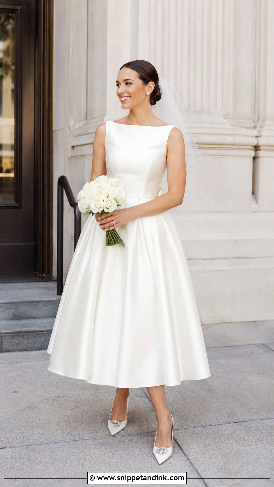 Tea Length Bridal Wedding Gown - Snippet and Ink - 20 Bridal Wedding Gowns