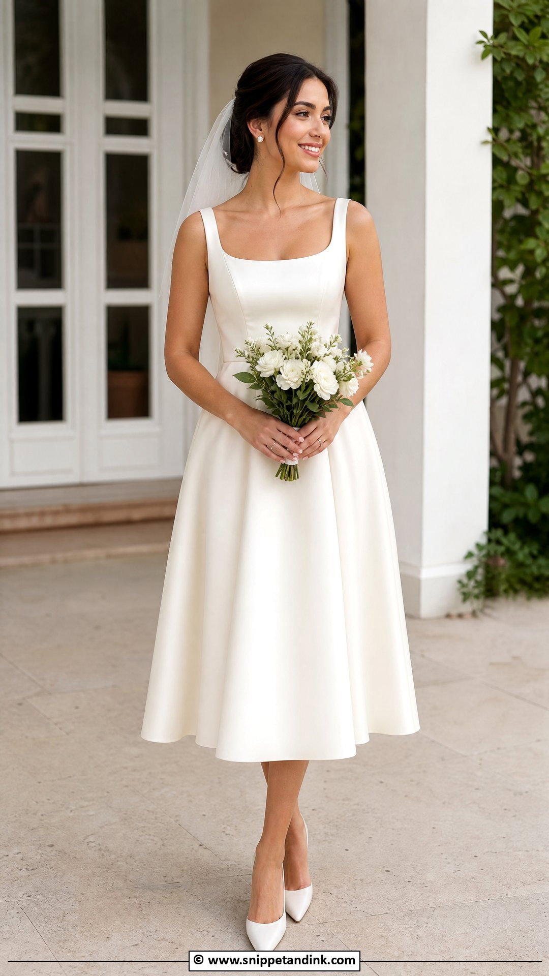Tea Length Bride Dress - Snippet and Ink - 35 Bride Dresses