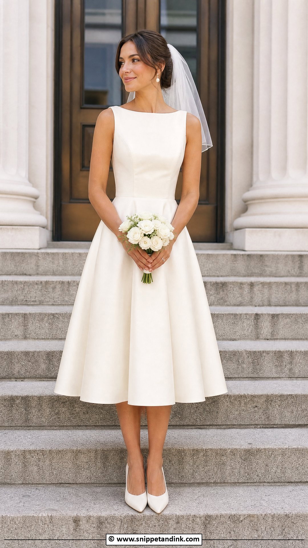Tea Length Bride Dress - Snippet and Ink - 35 Bride Dress Ideas