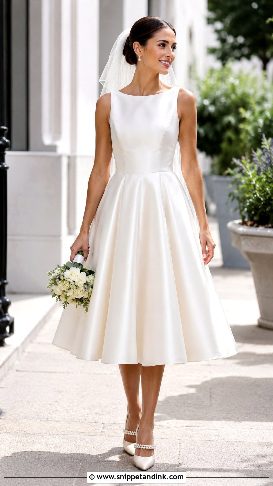 Tea Length Bride Dress - Snippet and Ink - 25 Elegant Bride Dress Ideas