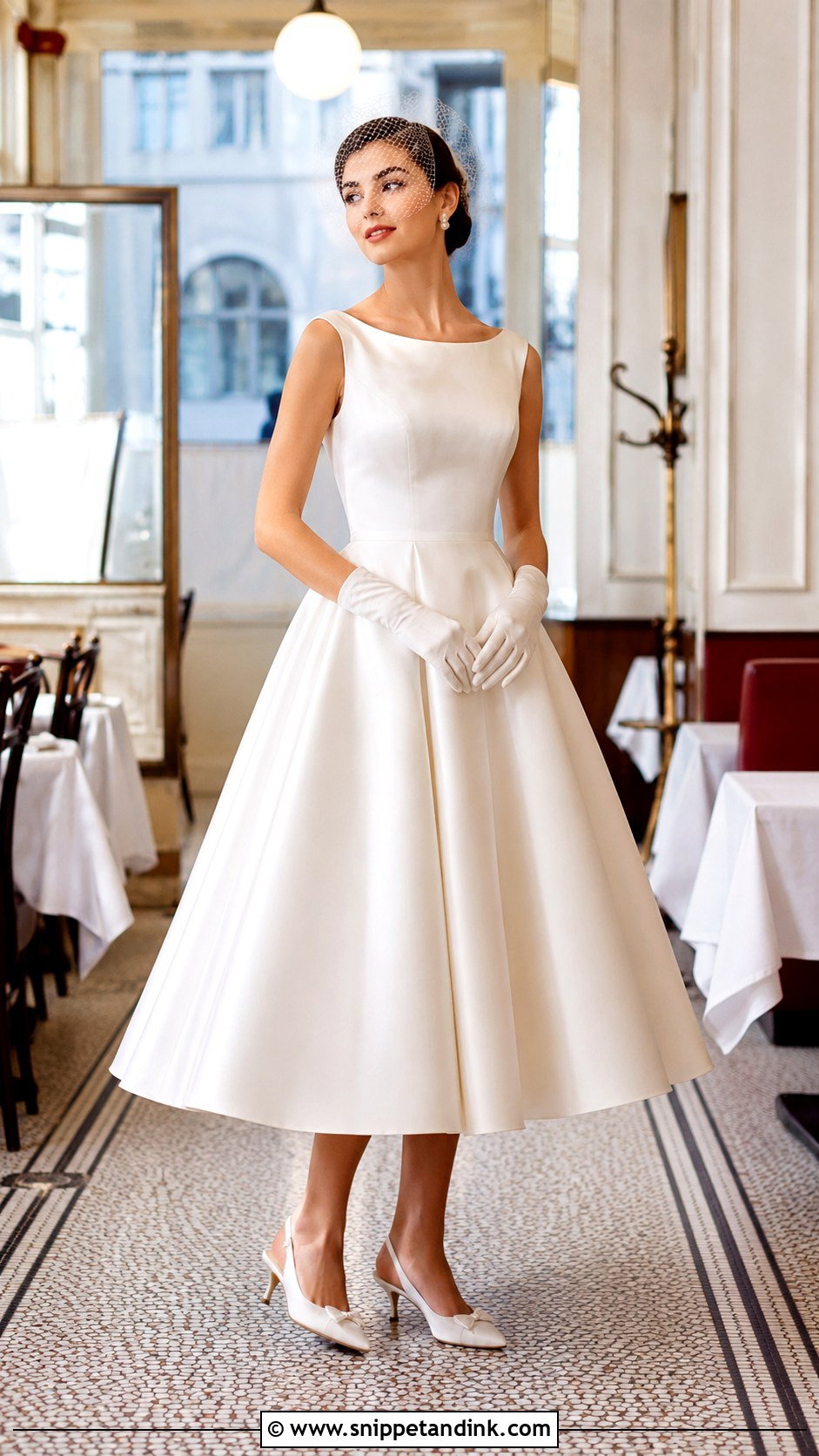 Tea Length Bride Dress - Snippet and Ink - 20 Bride Fashion Ideas