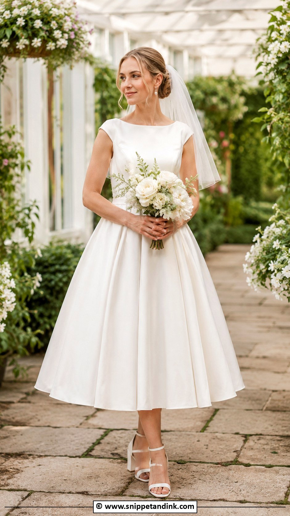 Tea Length Bride Gown - Snippet and Ink - 30 Bride Gown Ideas