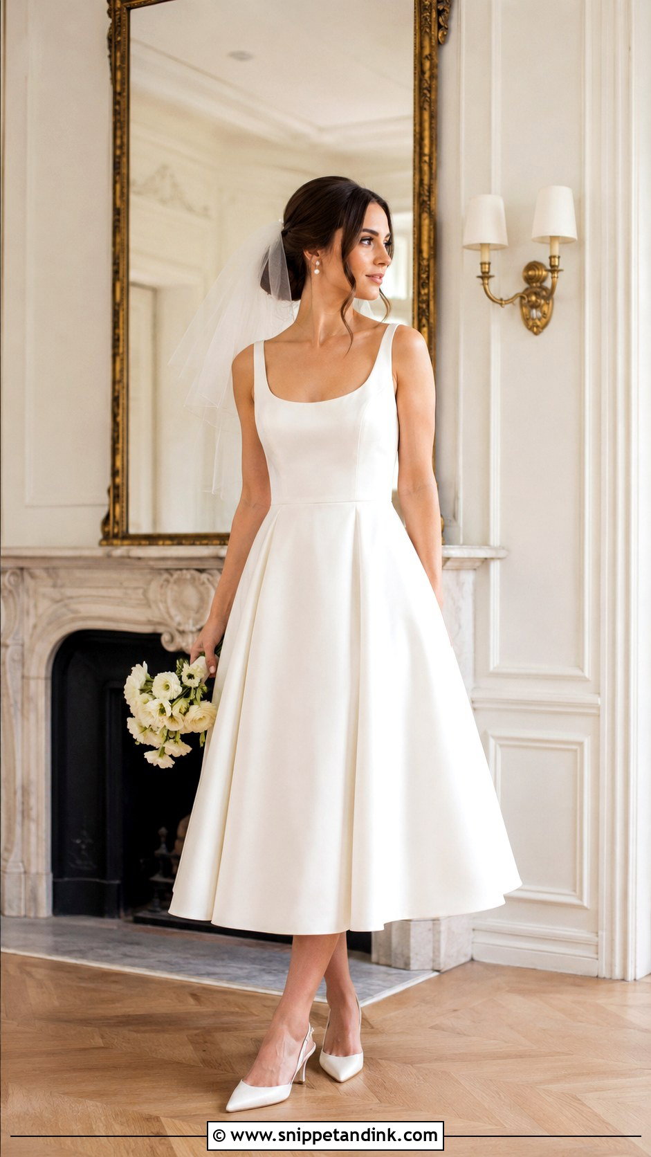 Tea Length Bride Look - Snippet and Ink - 25 Bride Looks