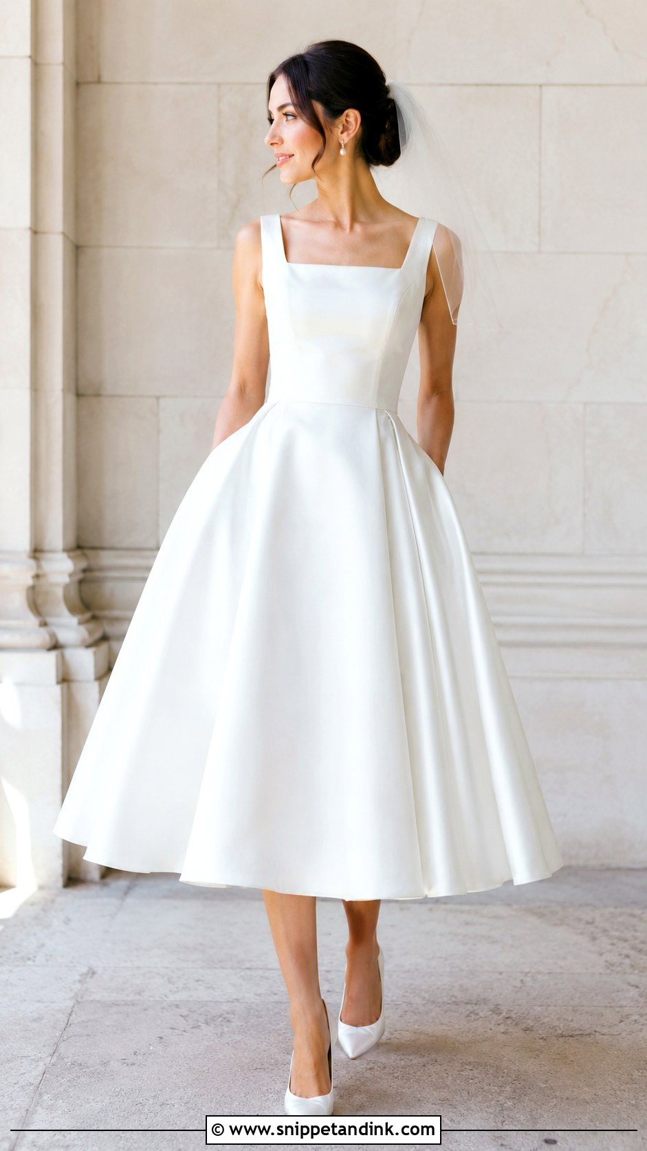 Tea Length Bride Look - Snippet and Ink - 25 Timeless Bride Ideas