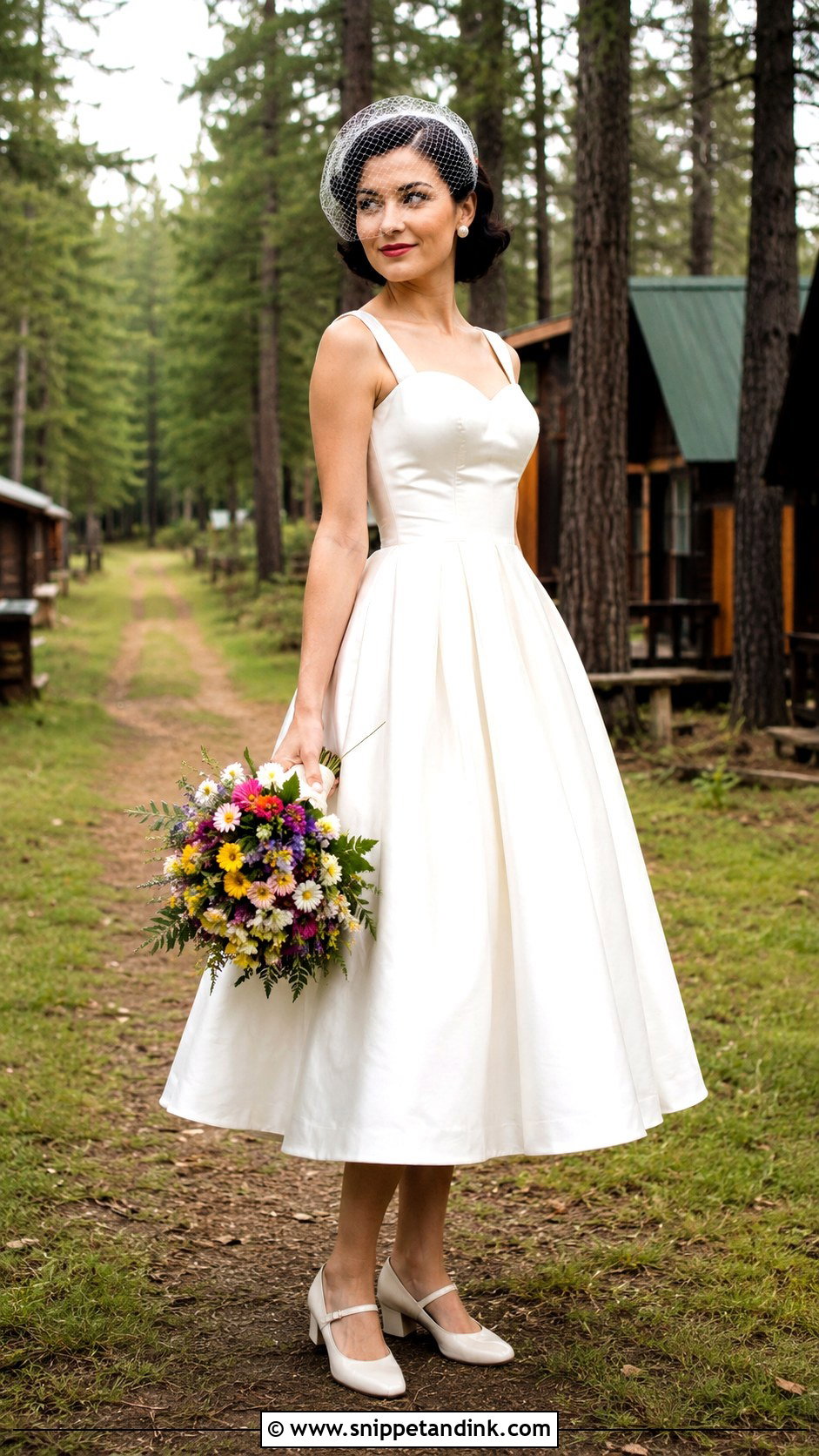 Tea Length Camp Wedding Dress - Snippet and Ink - 20 Camp Wedding Dress Ideas