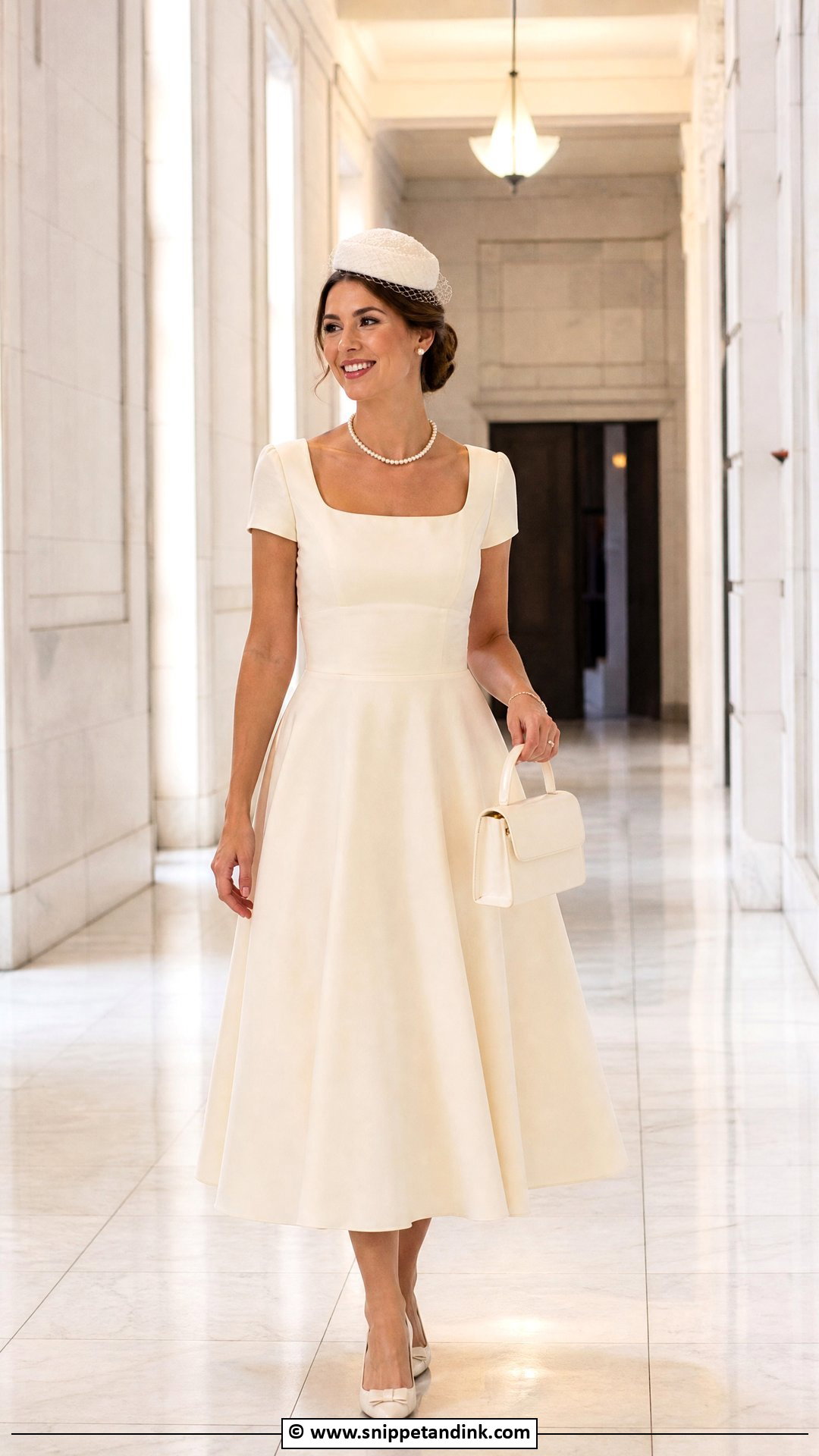 Tea Length Civil Wedding Dress - Snippet and Ink - 35 Civil Wedding Dresses