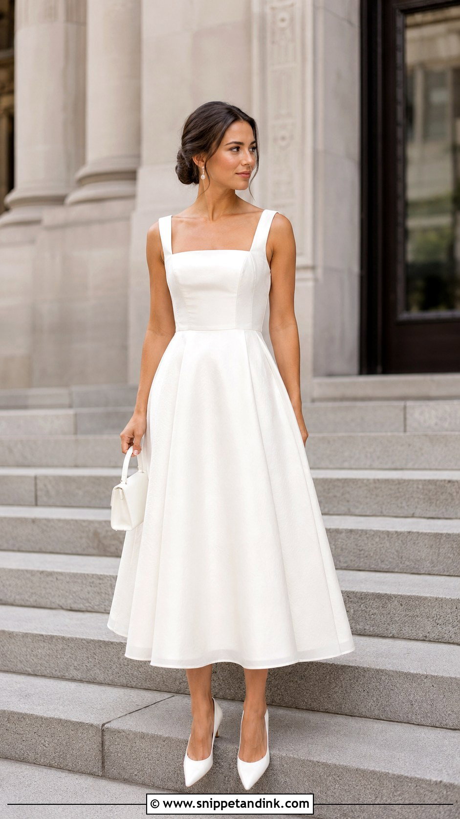 Tea Length Court Wedding Dress - Snippet and Ink - 25 Simple Court Wedding Dress Ideas