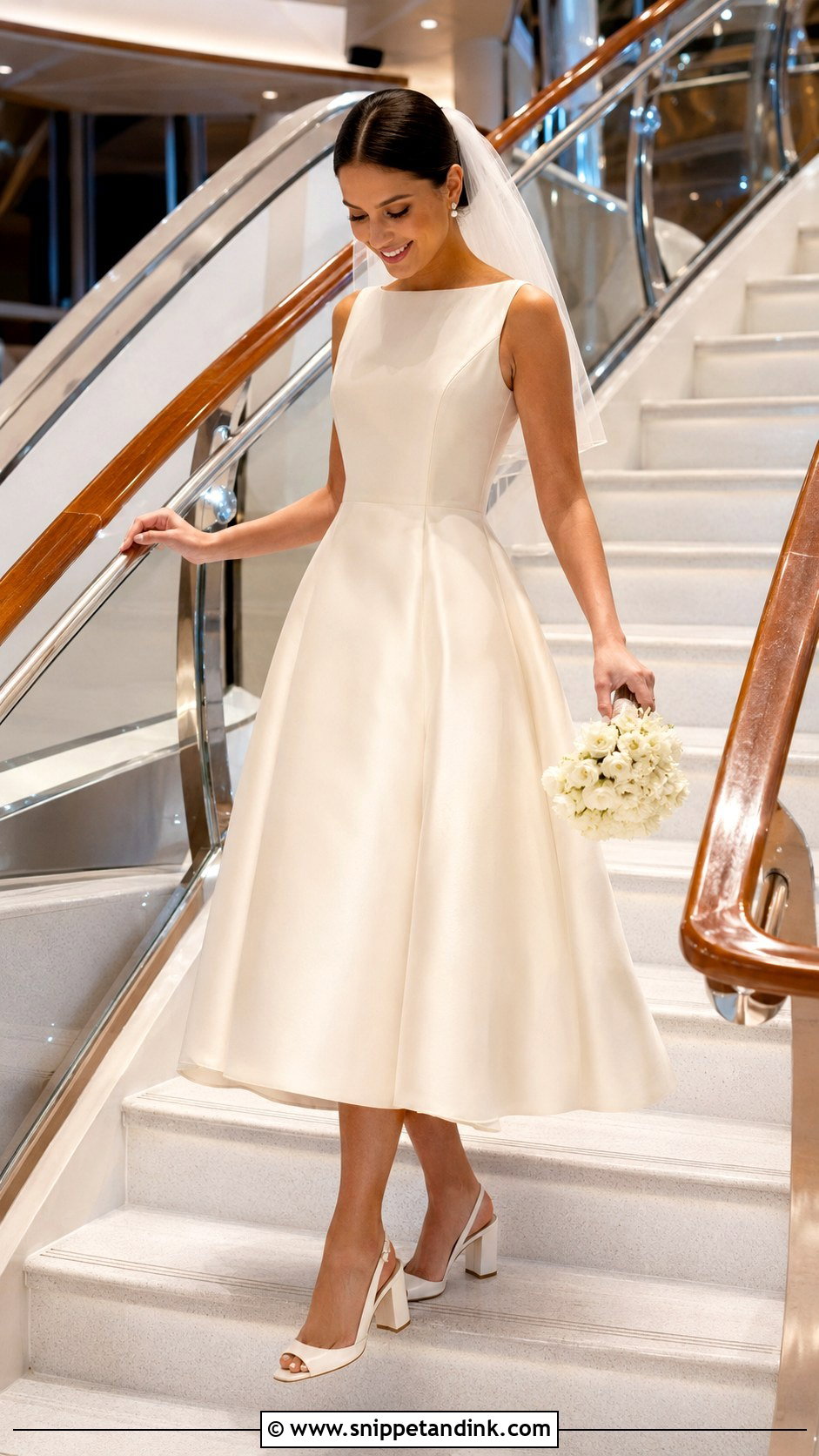 Tea Length Cruise Wedding Dress - Snippet and Ink - 20 Cruise Wedding Dress Ideas