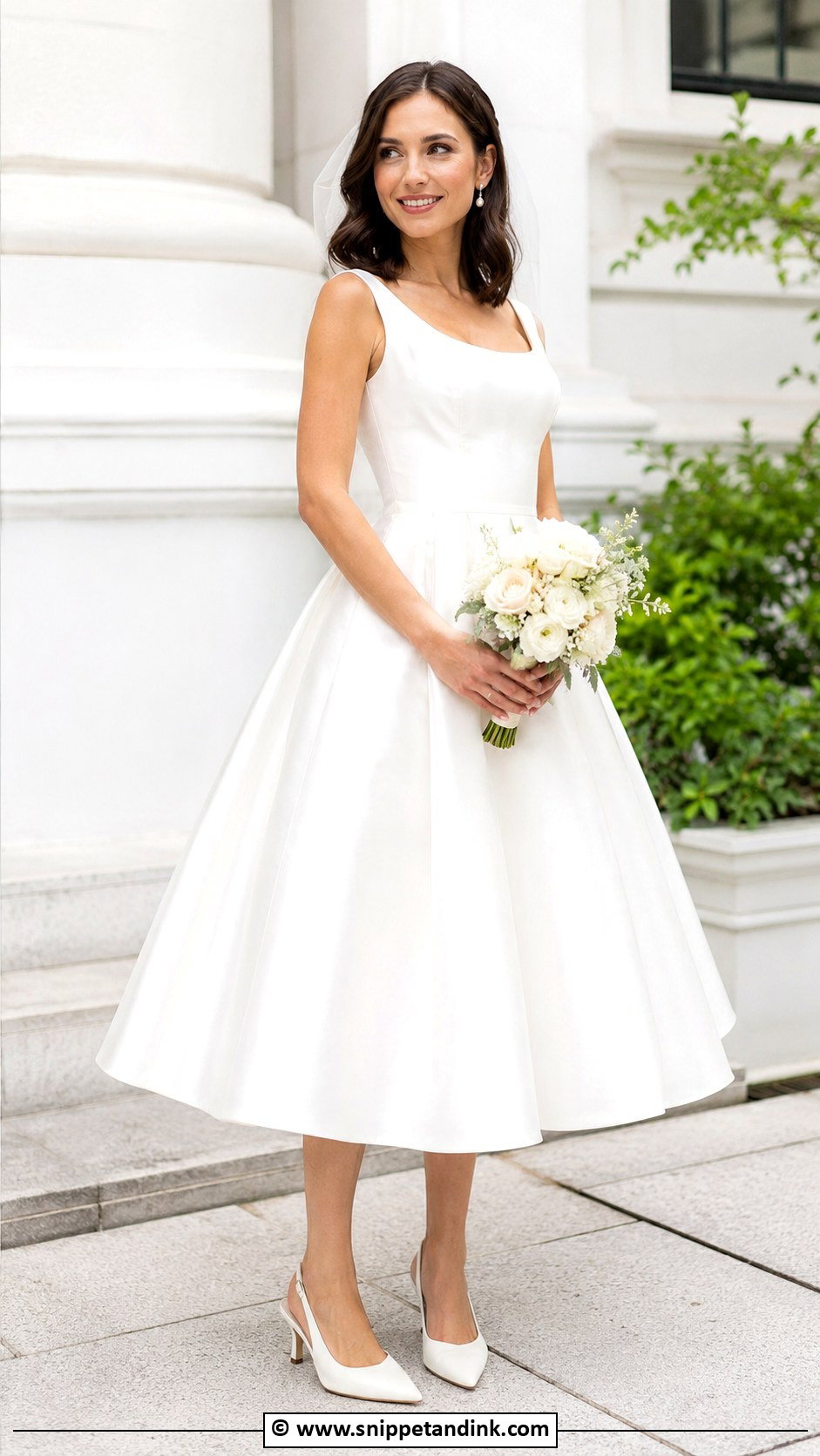 Tea Length Designer Wedding Dress - Snippet and Ink - 30 Designer Wedding Dresses