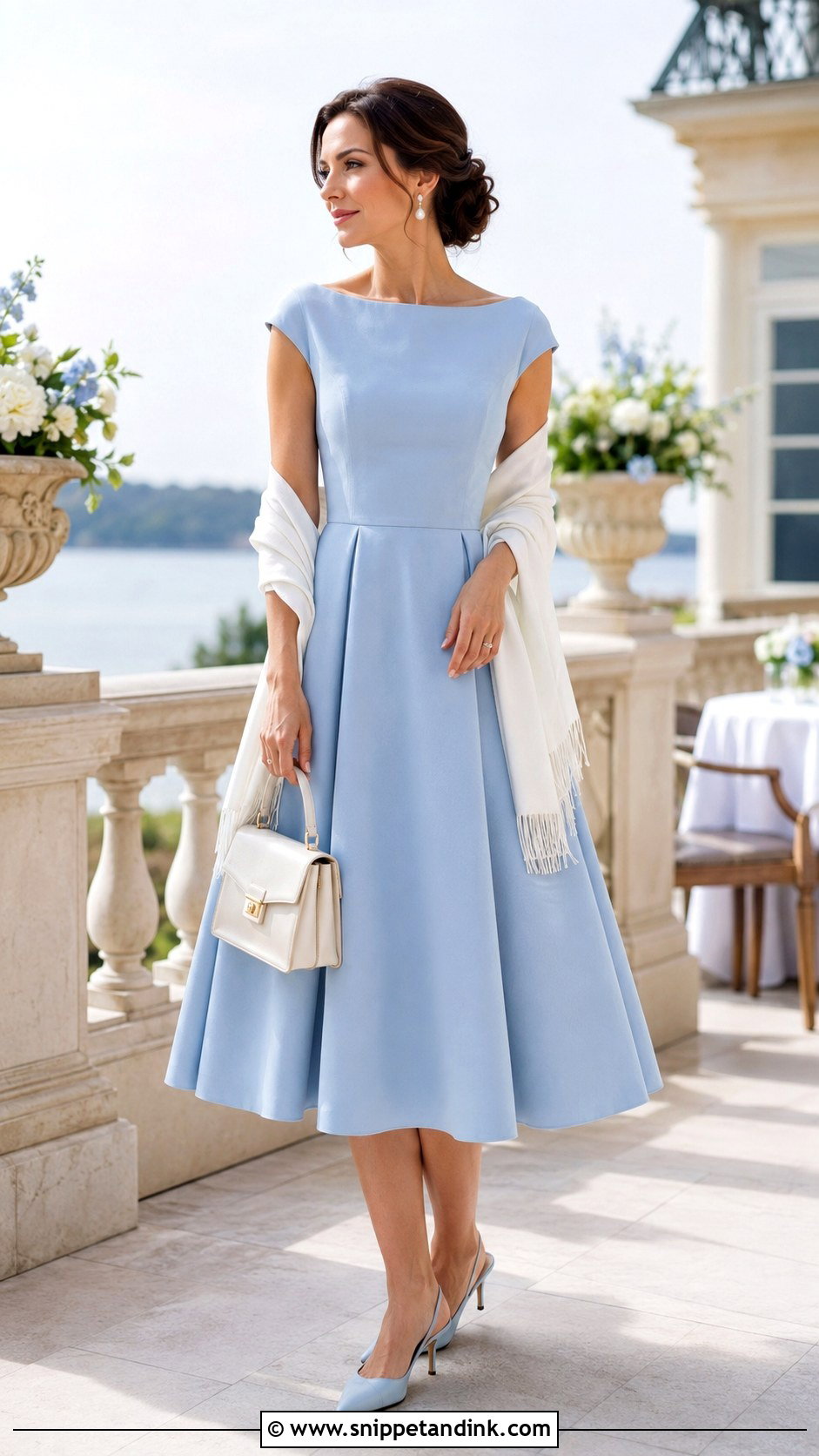 Tea Length Dress Afternoon Wedding Outfit - Snippet and Ink - 20 Afternoon Wedding Outfit Ideas