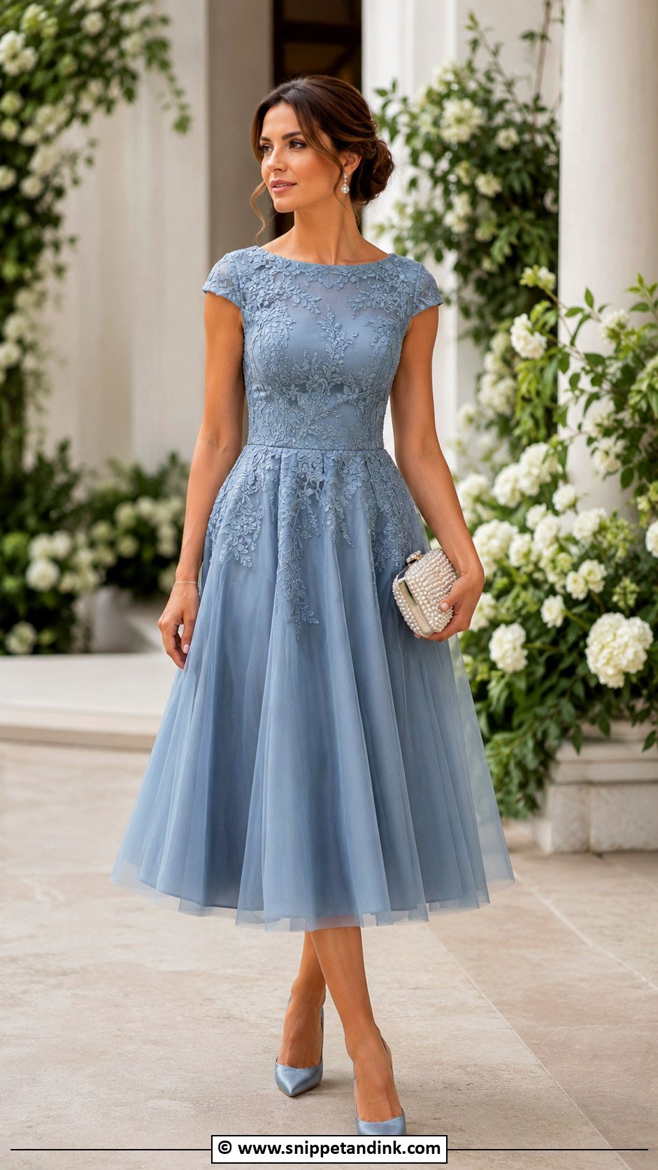 Tea Length Dress Cocktail Wedding Attire - Snippet and Ink - 30 Cocktail Wedding Attire Ideas