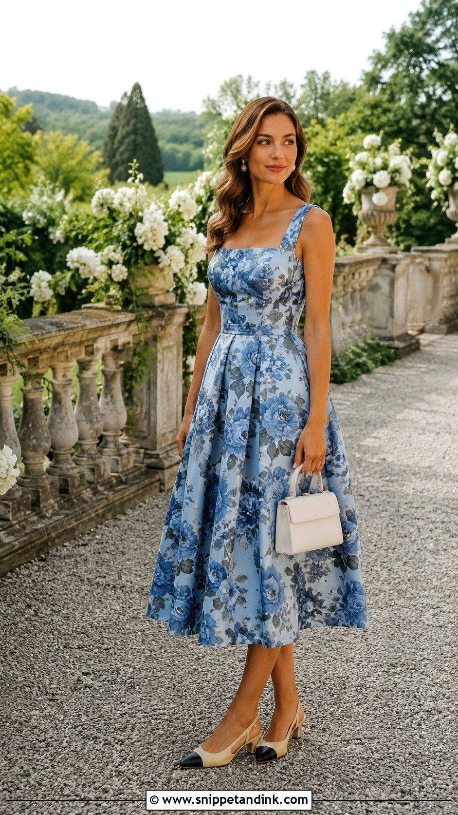 Tea Length Dress For An August Wedding - Snippet and Ink - 20 August Wedding Dress Ideas