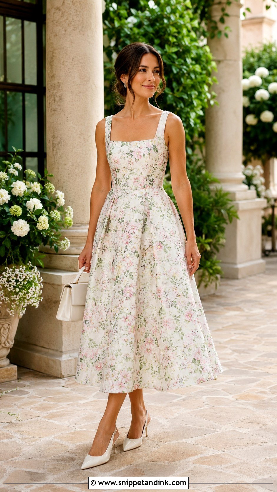 Tea Length Dress Wedding Outfit - Snippet and Ink - 30 Outfits for Wedding