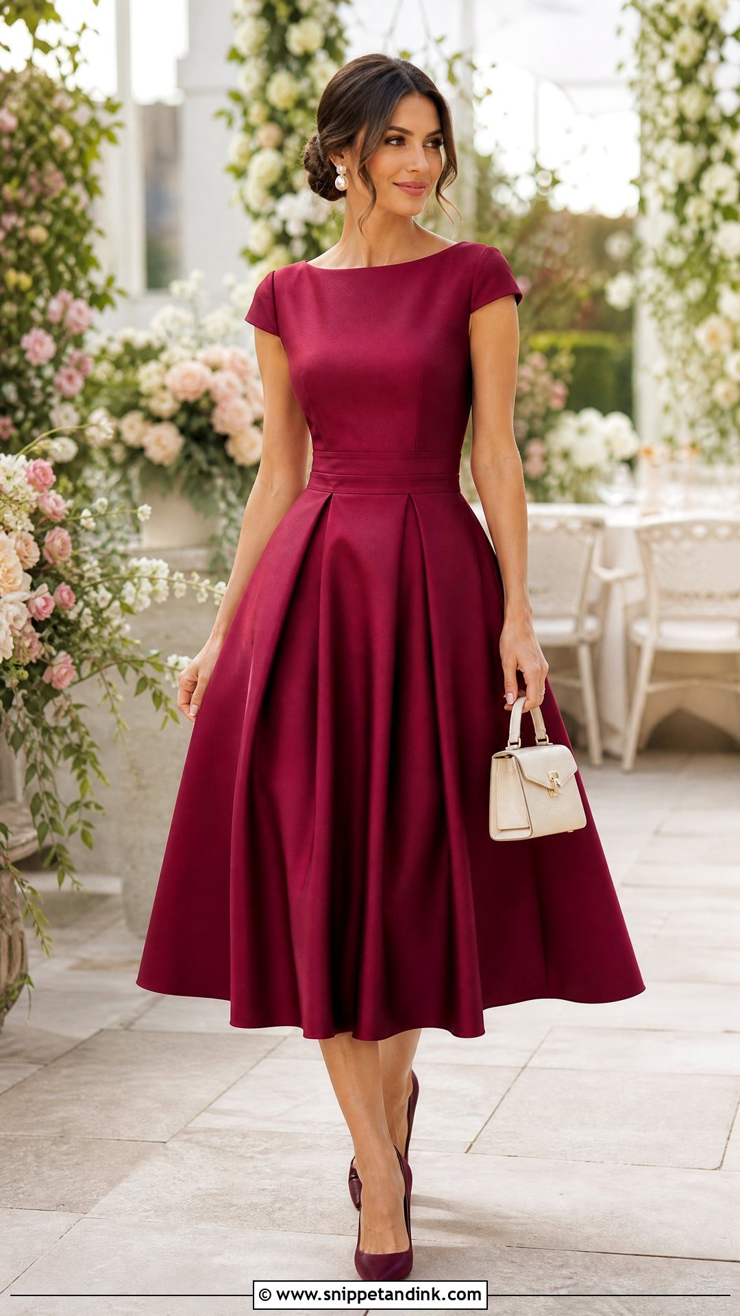 Tea Length Dress Wedding Outfit - Snippet and Ink - 25 Wedding Outfits Women
