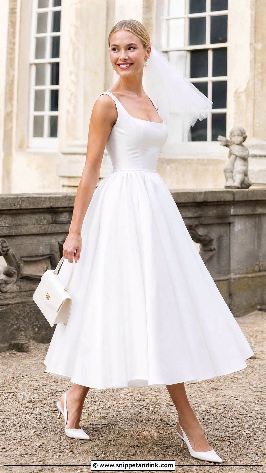 Tea Length Dress Wedding Send Off Outfit - Snippet and Ink - 20 Wedding Send Off Outfit Ideas