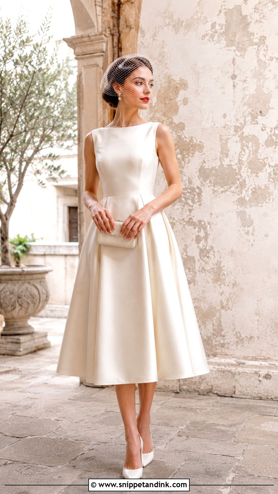 Tea Length Elopement Wedding Dress - Snippet and Ink - 20 Elopment Wedding Dress Ideas