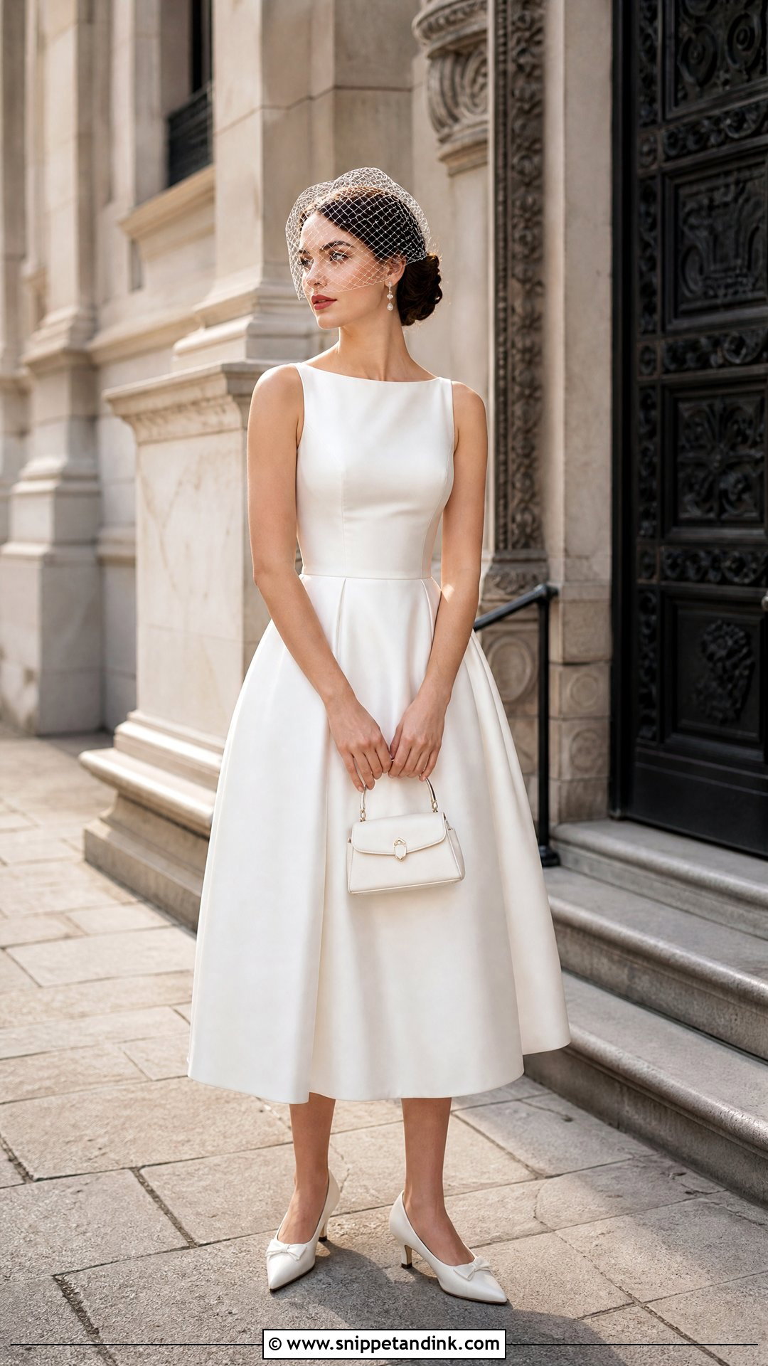 Tea Length Elopement Wedding Dress - Snippet and Ink - 20 Simple Elopement Wedding Dress Ideas