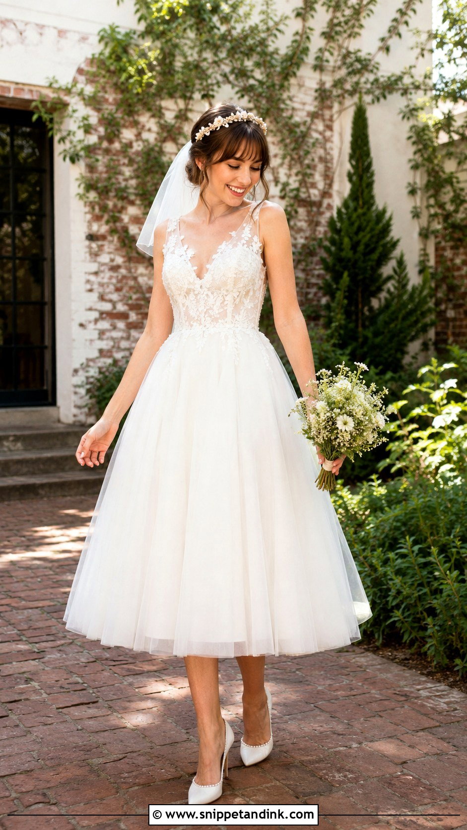 Tea Length Fairy Wedding Dress - Snippet and Ink - 20 Ethereal Fairy Wedding Dress Ideas