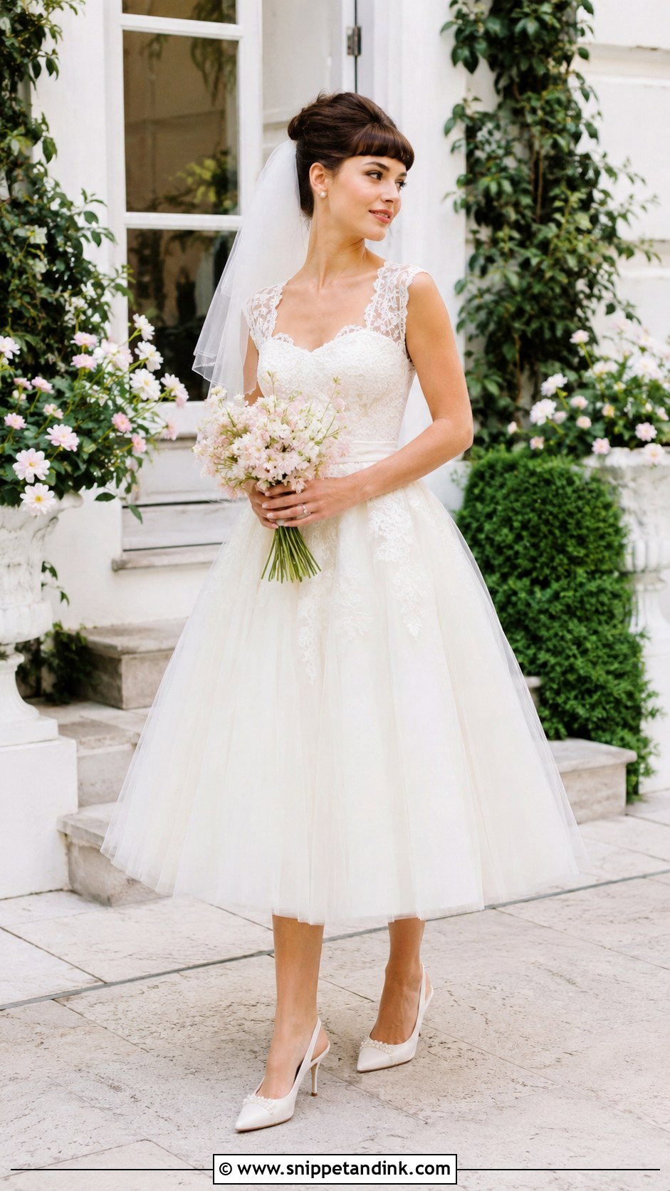 Tea Length Fairytale Wedding Dress - Snippet and Ink - 20 Fairytail Wedding Dresses