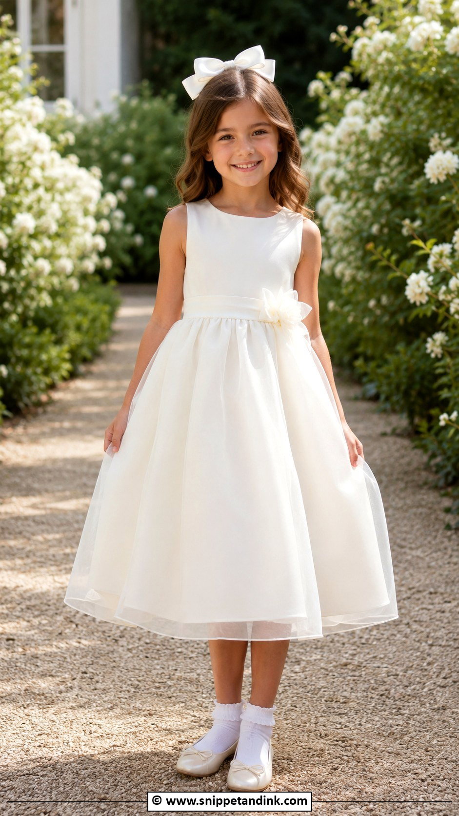 Tea Length Flower Girl Dress - Snippet and Ink - 30 Wedding Dresses for Kids