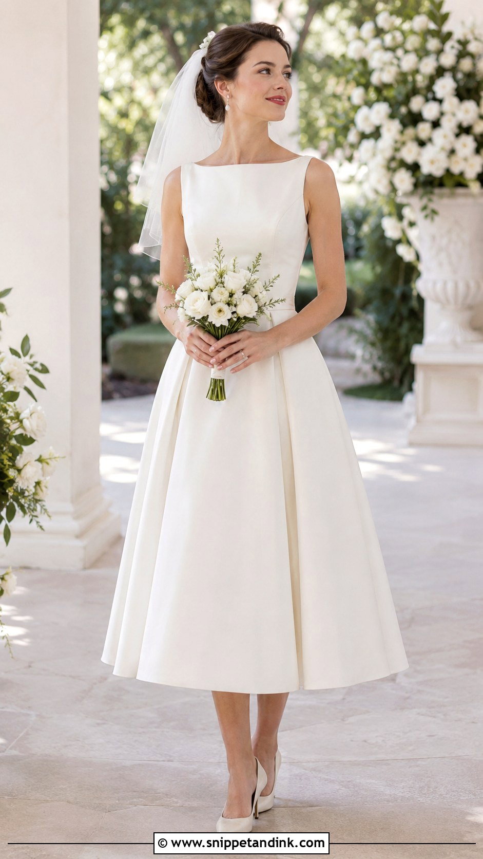Tea Length French Wedding Dress - Snippet and Ink - 20 French Wedding Dresses