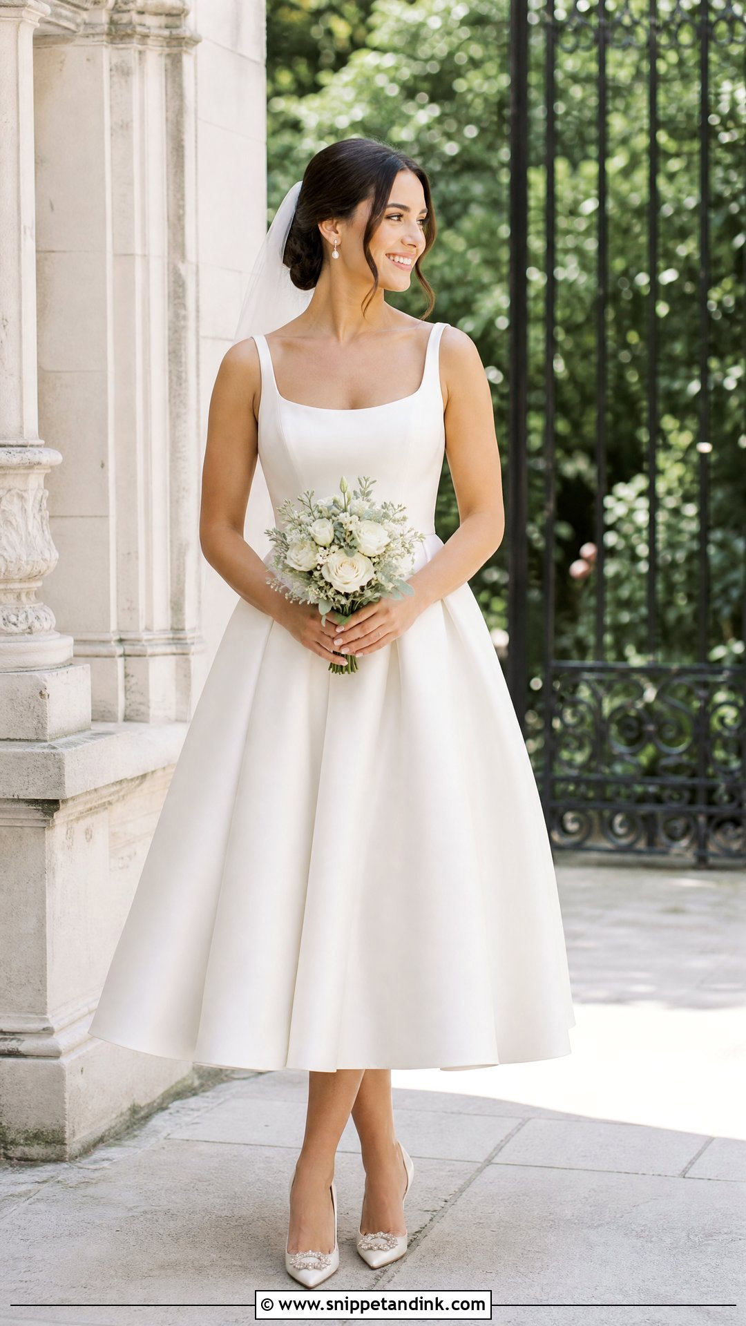 Tea Length Gown Wedding Dress - Snippet and Ink - 25 Gown Wedding Dress Ideas