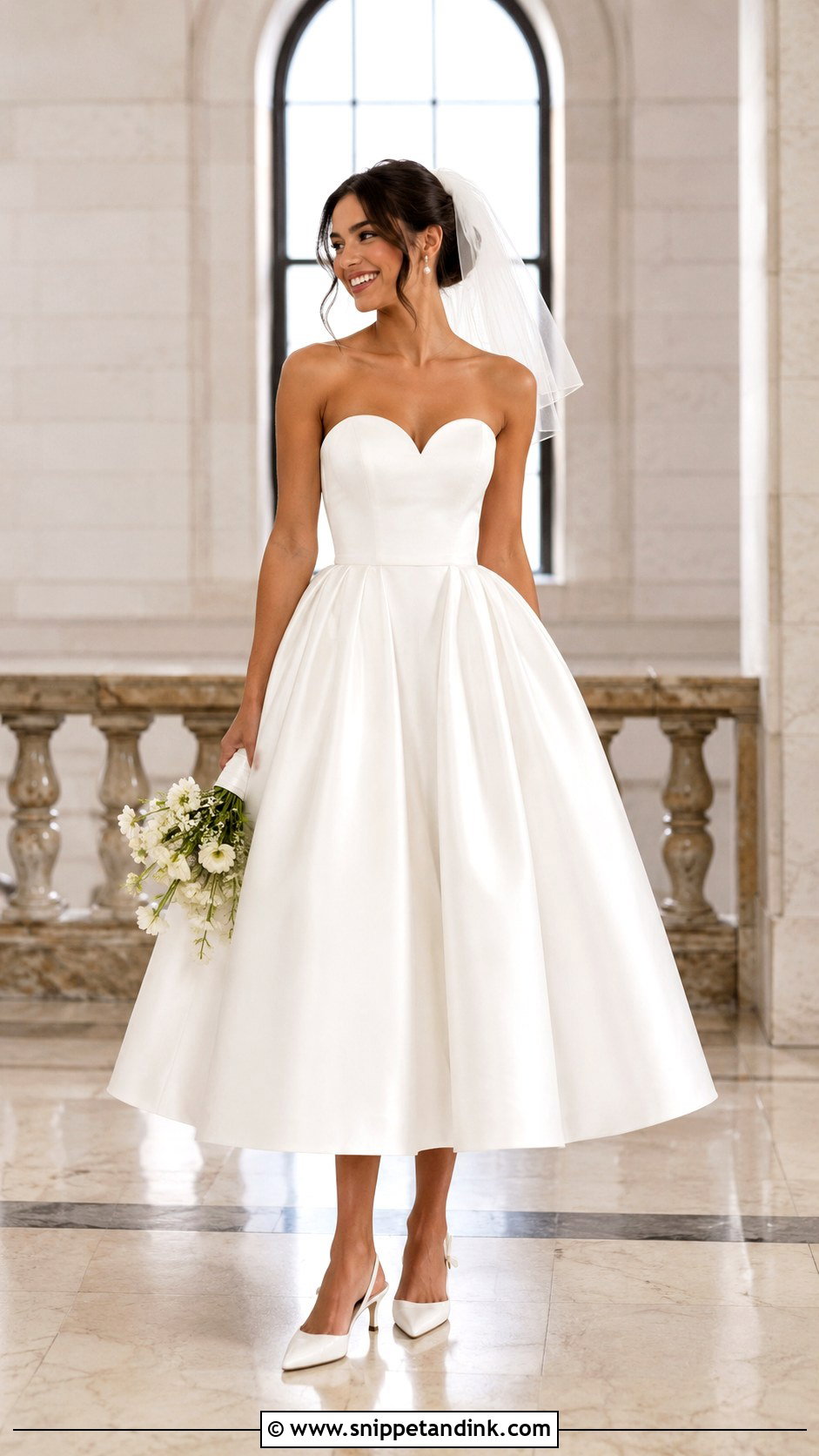 Tea Length Heart Shaped Wedding Dress - Snippet and Ink - 20 Heart Shaped Wedding Dress Ideas