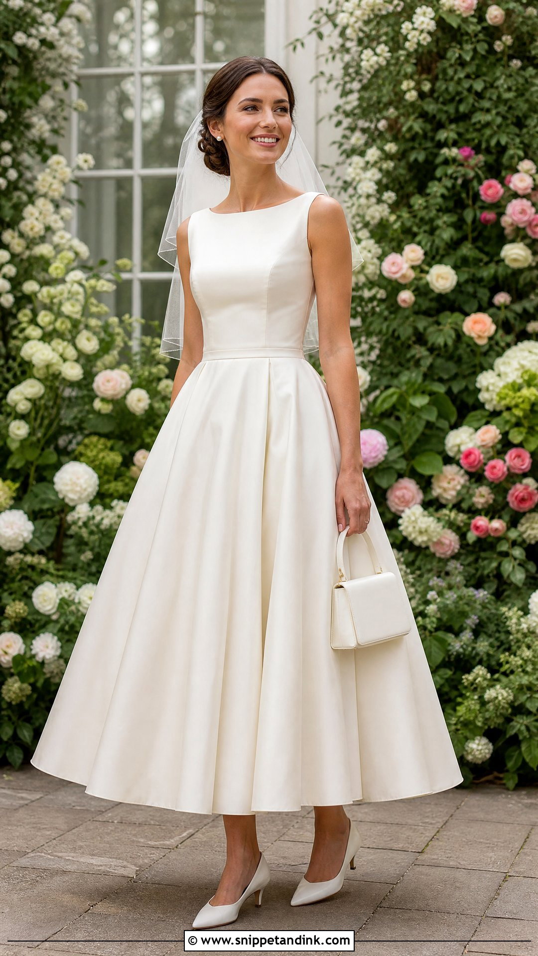 Tea Length Homemade Wedding Dress - Snippet and Ink - 20 Homemade Wedding Dress Ideas