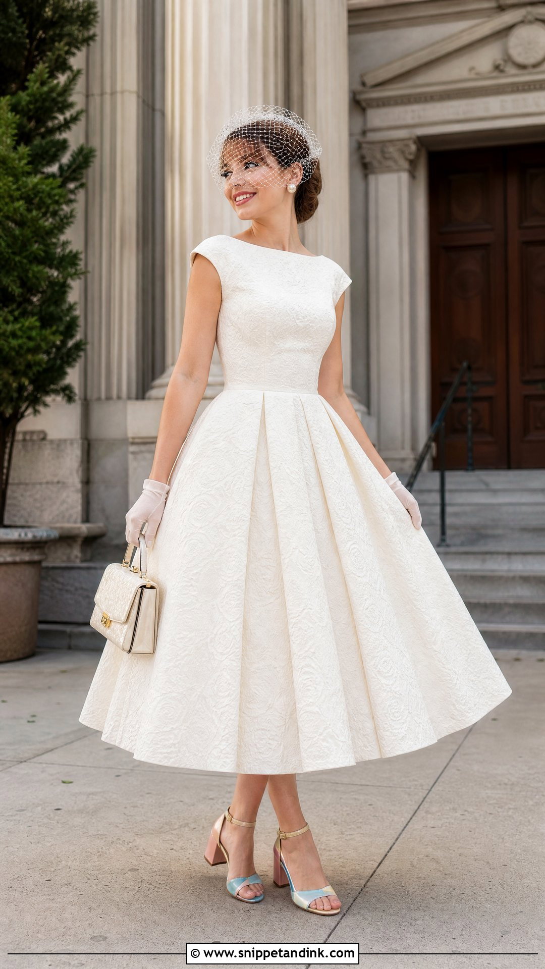 Tea Length Indie Wedding Dress - Snippet and Ink - 25 Indie Wedding Dress Ideas