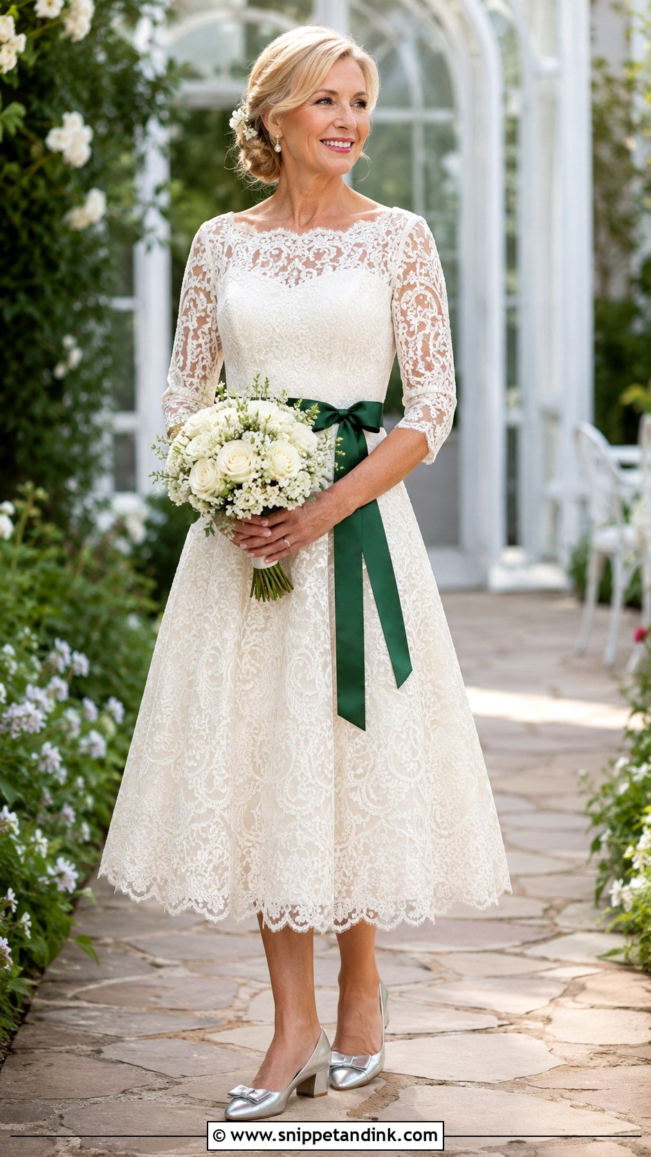 Tea Length Irish Celtic Wedding Dress - Snippet and Ink - 20 Irish Celtic Wedding Dress Ideas