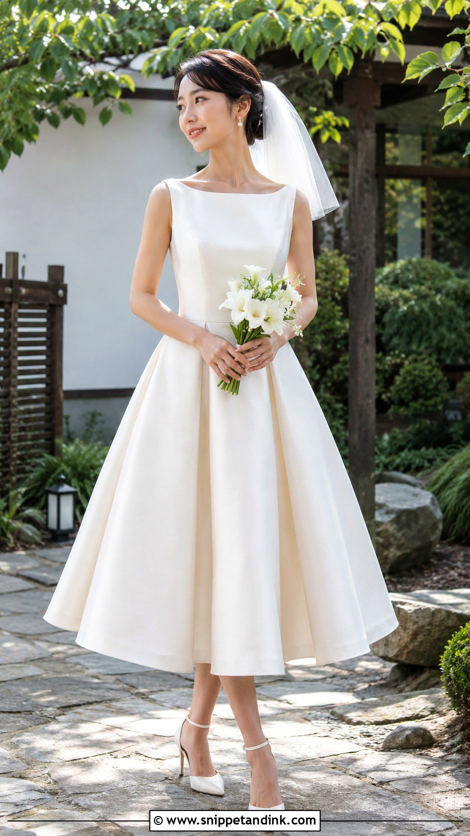Tea Length Japan Wedding Dress - Snippet and Ink - 25 Japan Wedding Dress Ideas