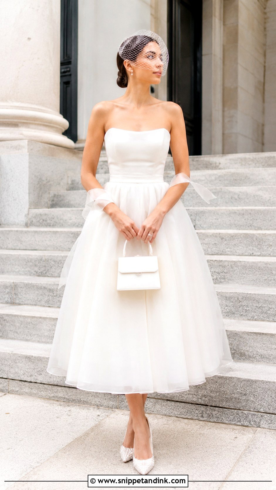 Tea Length Jellyfish Wedding Dress - Snippet and Ink - 20 Jellyfish Wedding Dress Ideas